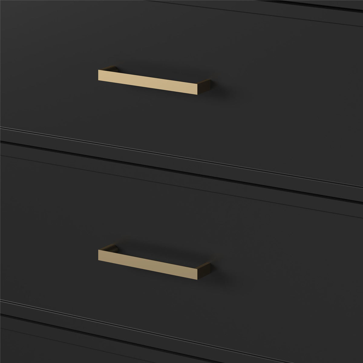 Westerleigh Kommode med 6 skuffer, sort