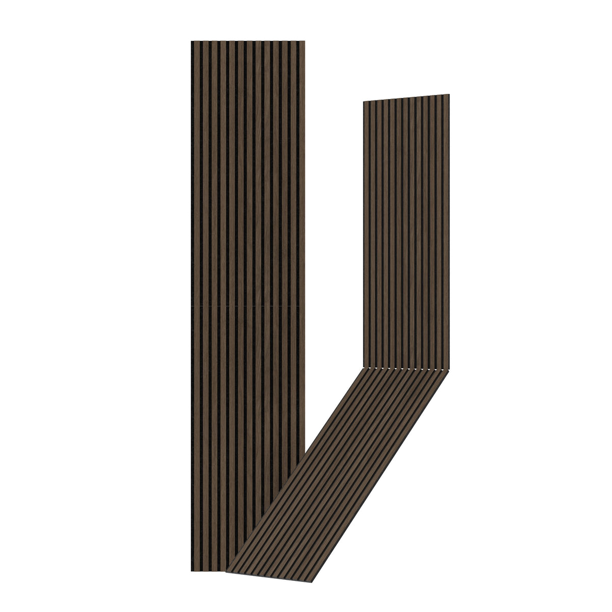 Akustikpanel 240 x 52 cm – 12 mm – Valnød – Vasahamn