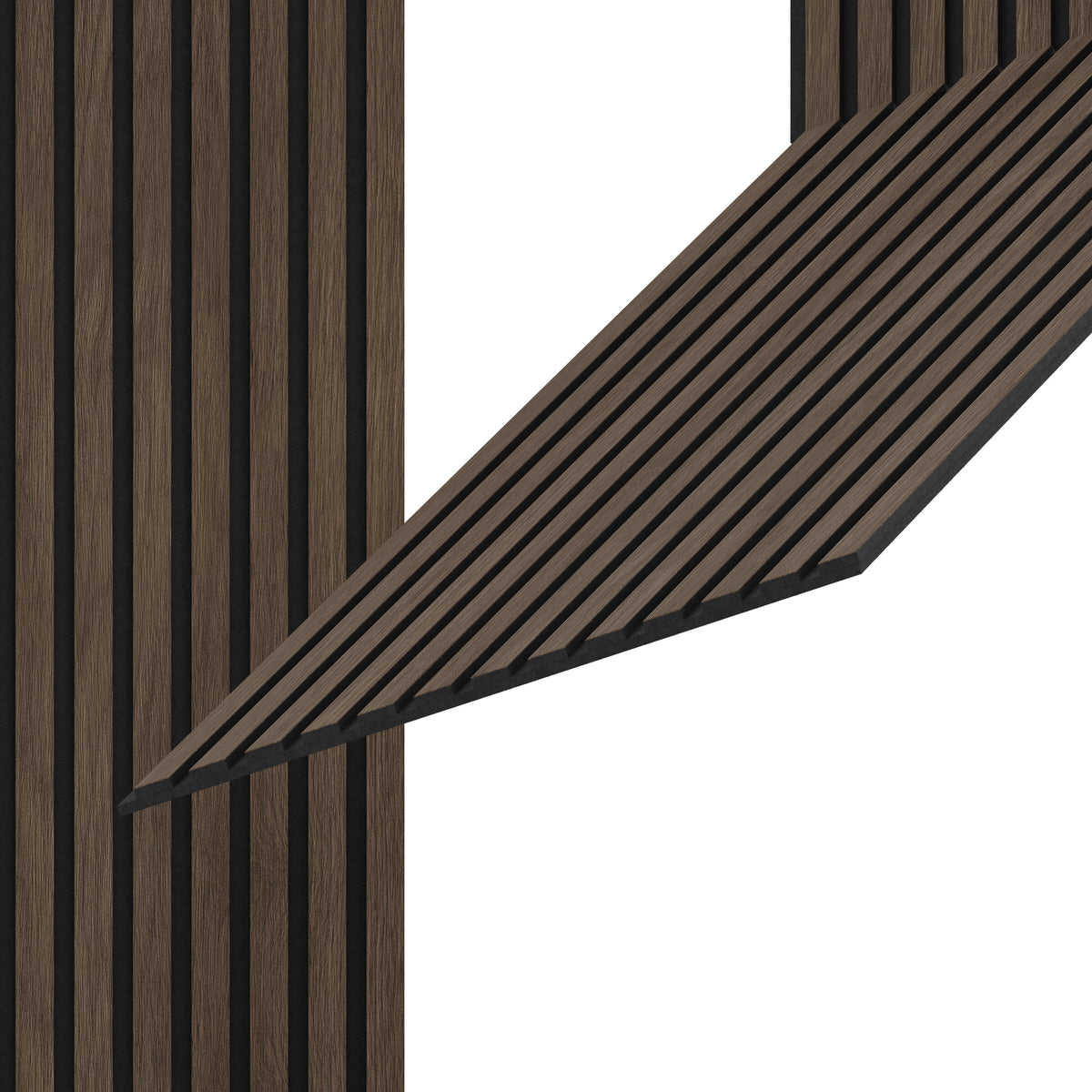 Akustikpanel 240 x 52 cm – 12 mm – Valnød – Vasahamn