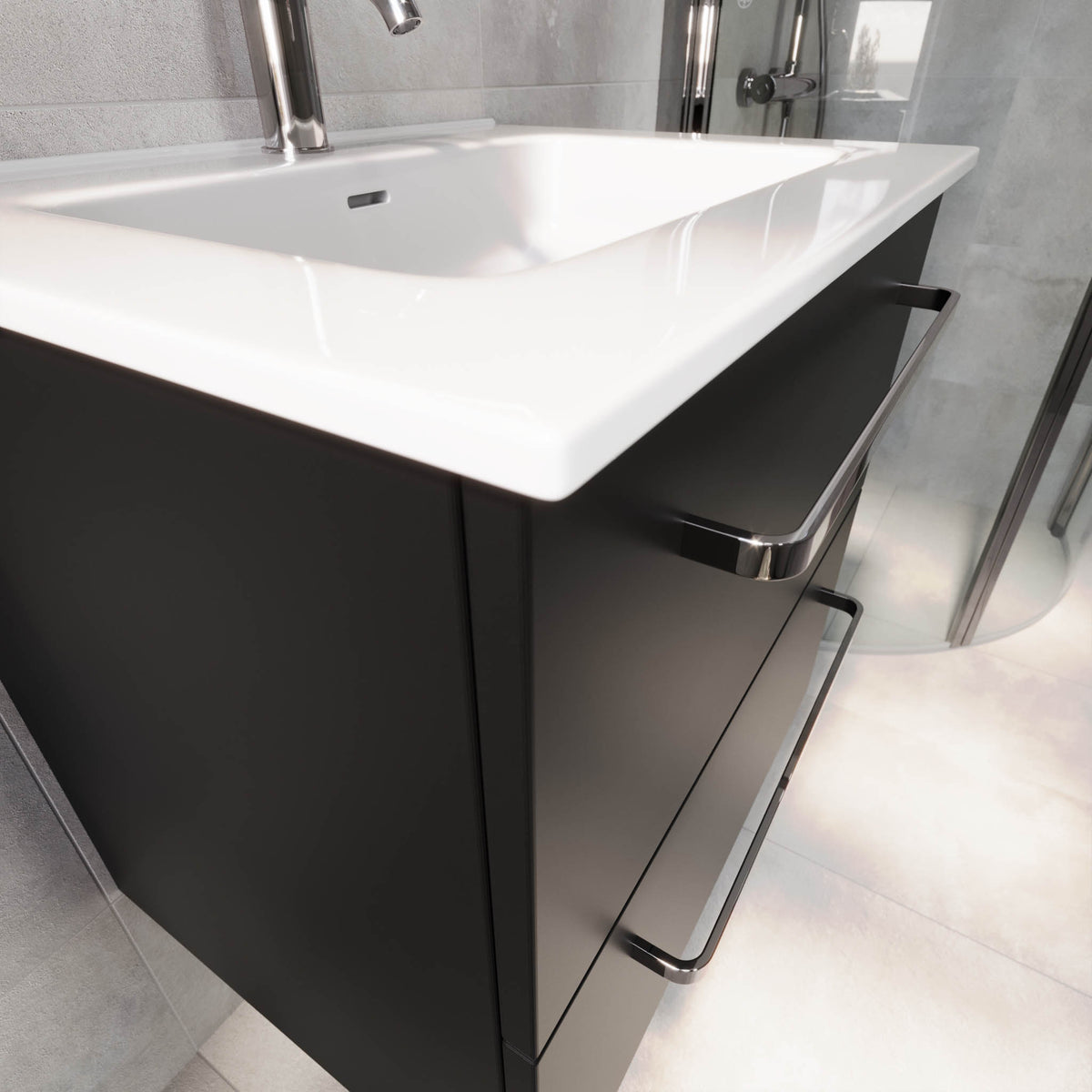 Voss Badmøbel - Mat Sort