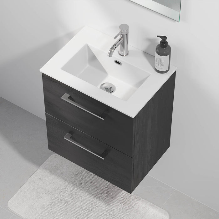 Hamar Badmøbel Slimline, Sort Træ