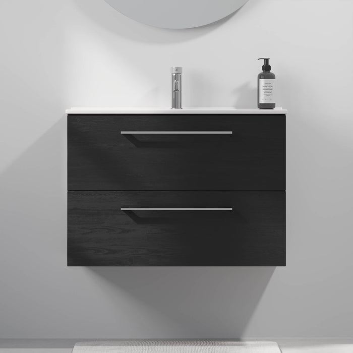 Hamar Badmøbel Slimline, Sort Træ