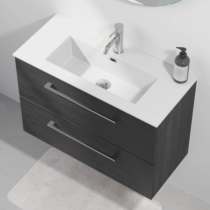 Hamar Badmøbel Slimline, Sort Træ