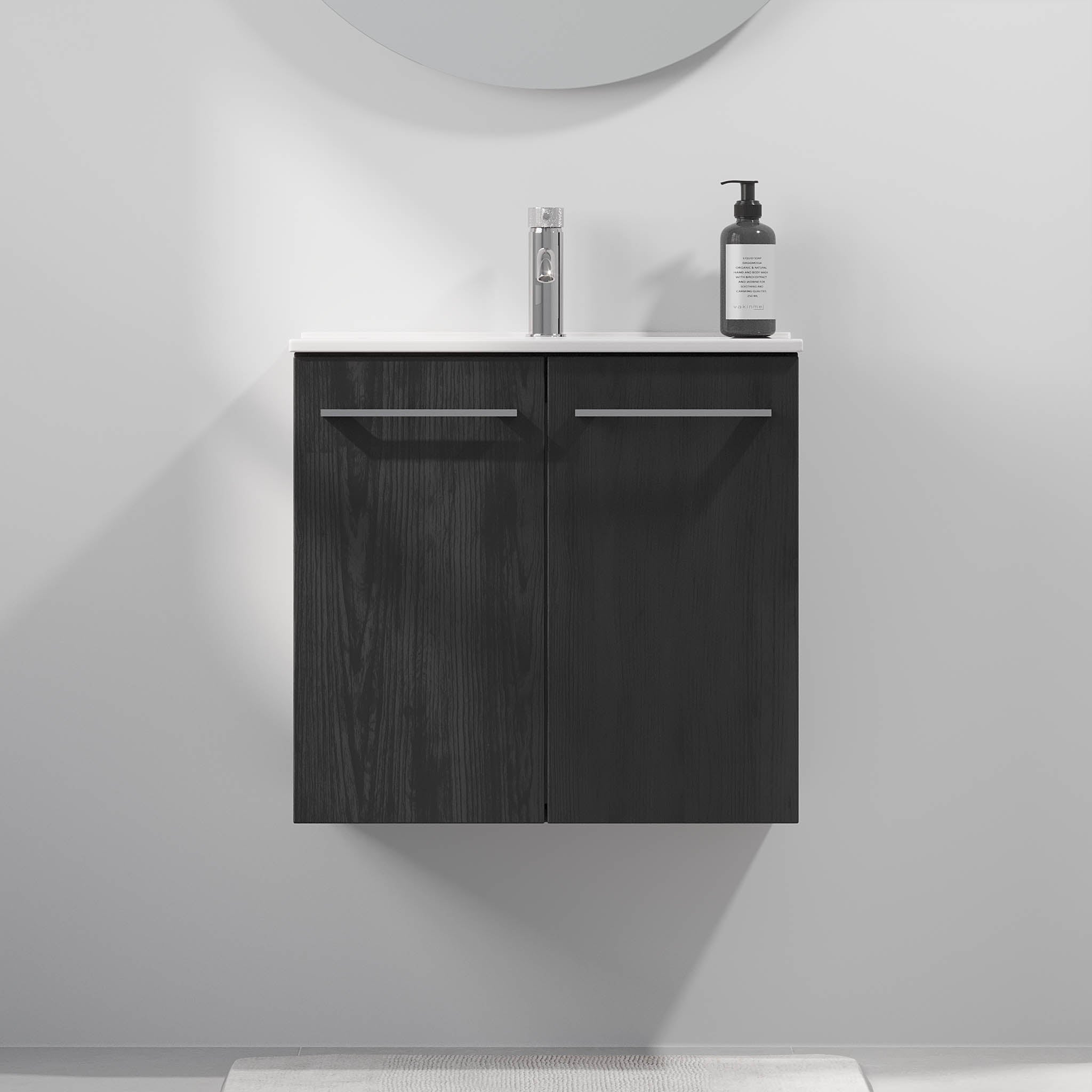 Magnor, Furniture Set - Basin & Cabinet, Grey Wood - 50 cm - MASTERSTORE - 8595677189902 - Furniture Set - Code - 75-050-70-33-40 - 8595677189902