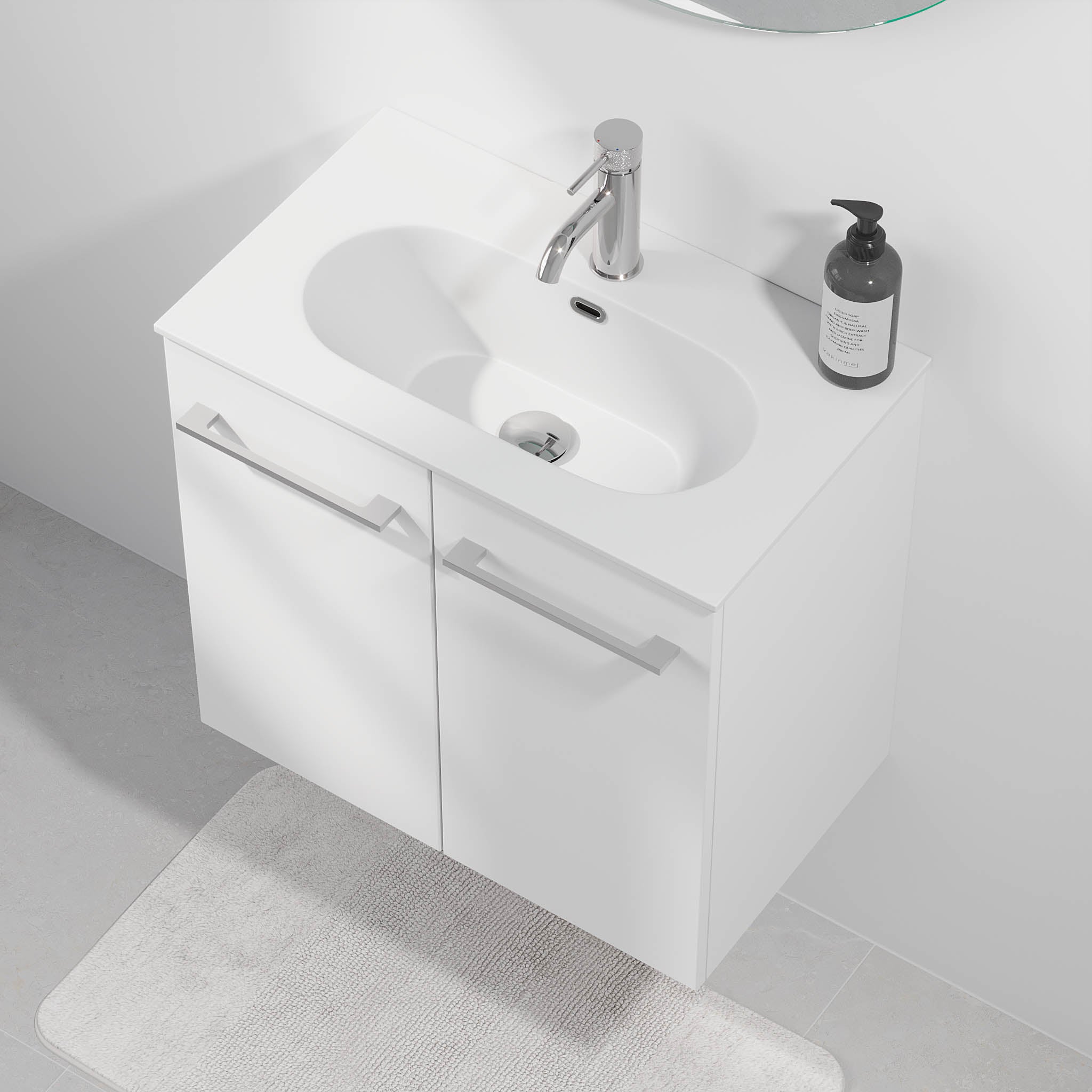 Harstad Badmøbel Slimline, Mat Hvid