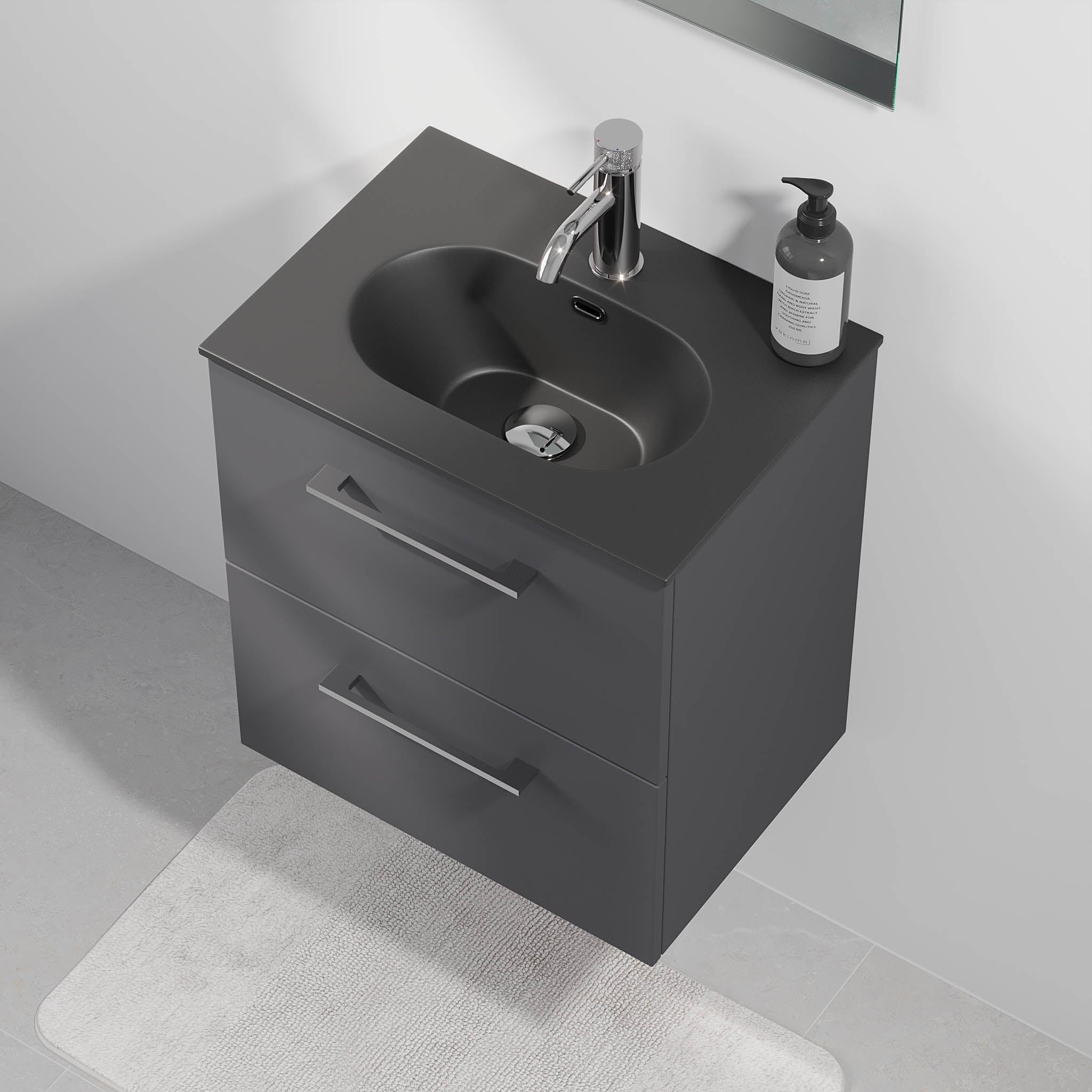 Horten Badmøbel Slimline, Antracitgrå