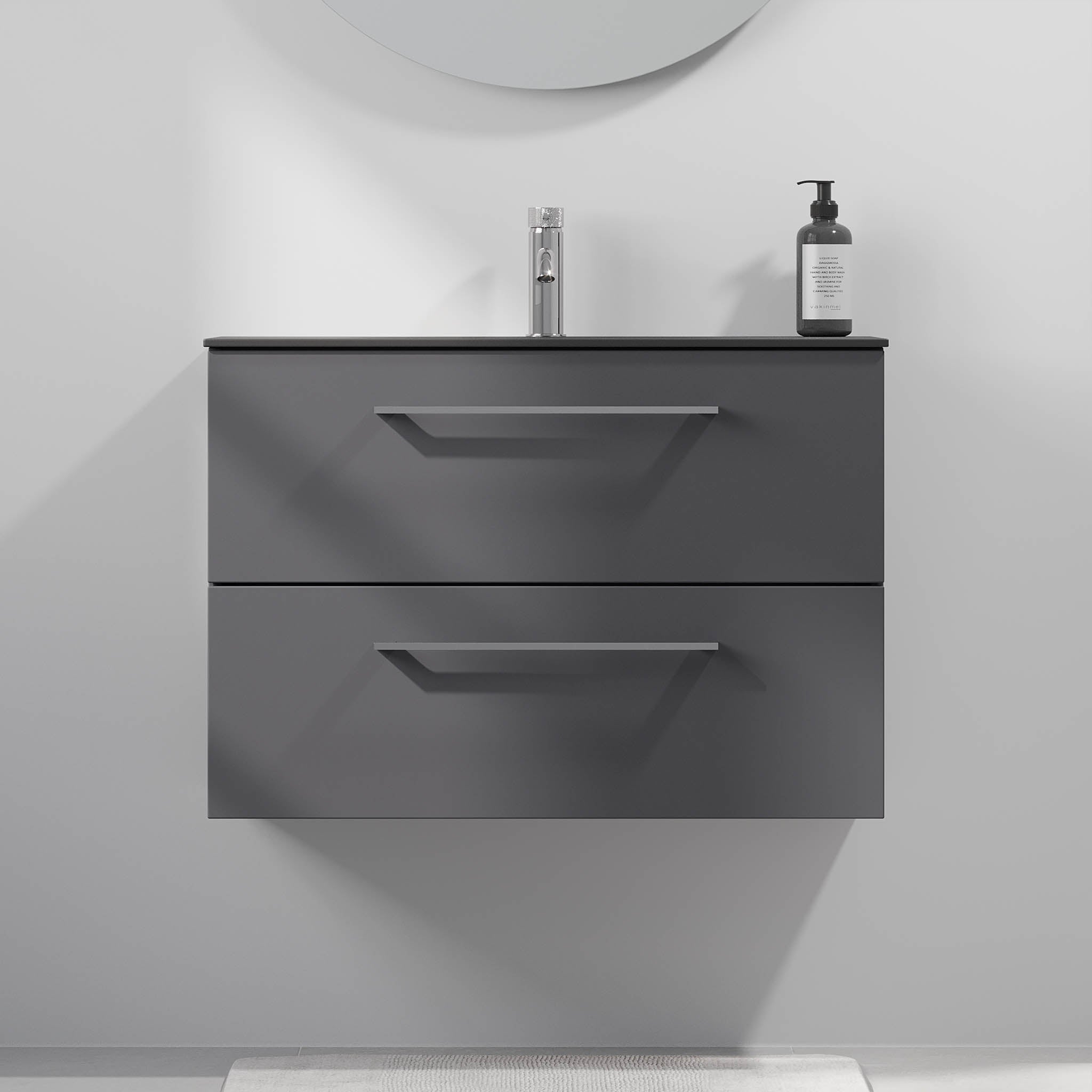 Horten Badmøbel Slimline, Antracitgrå