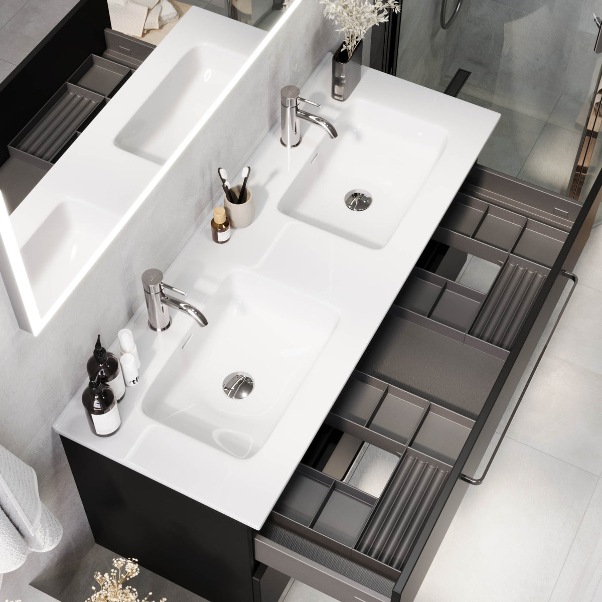 Voss Badmøbel - Mat Sort