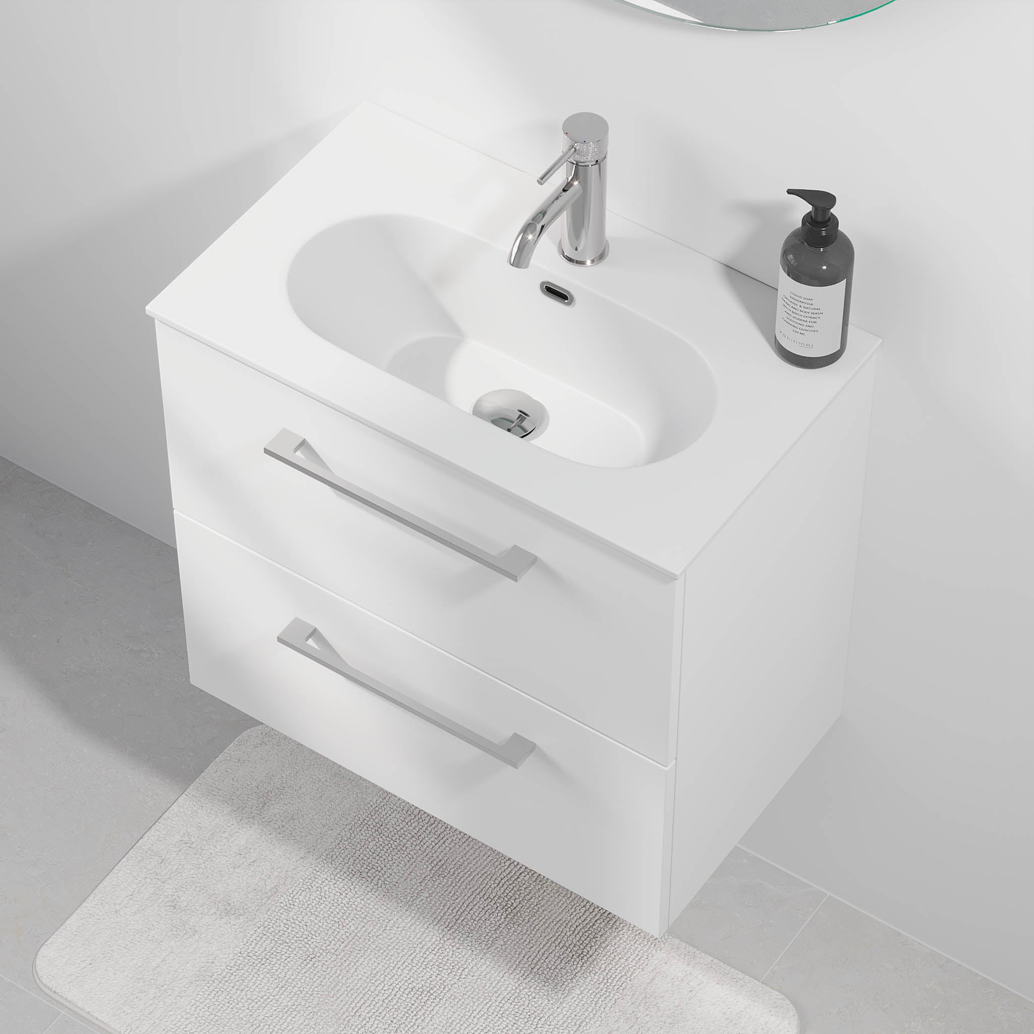 Harstad Badmøbel Slimline, Mat Hvid