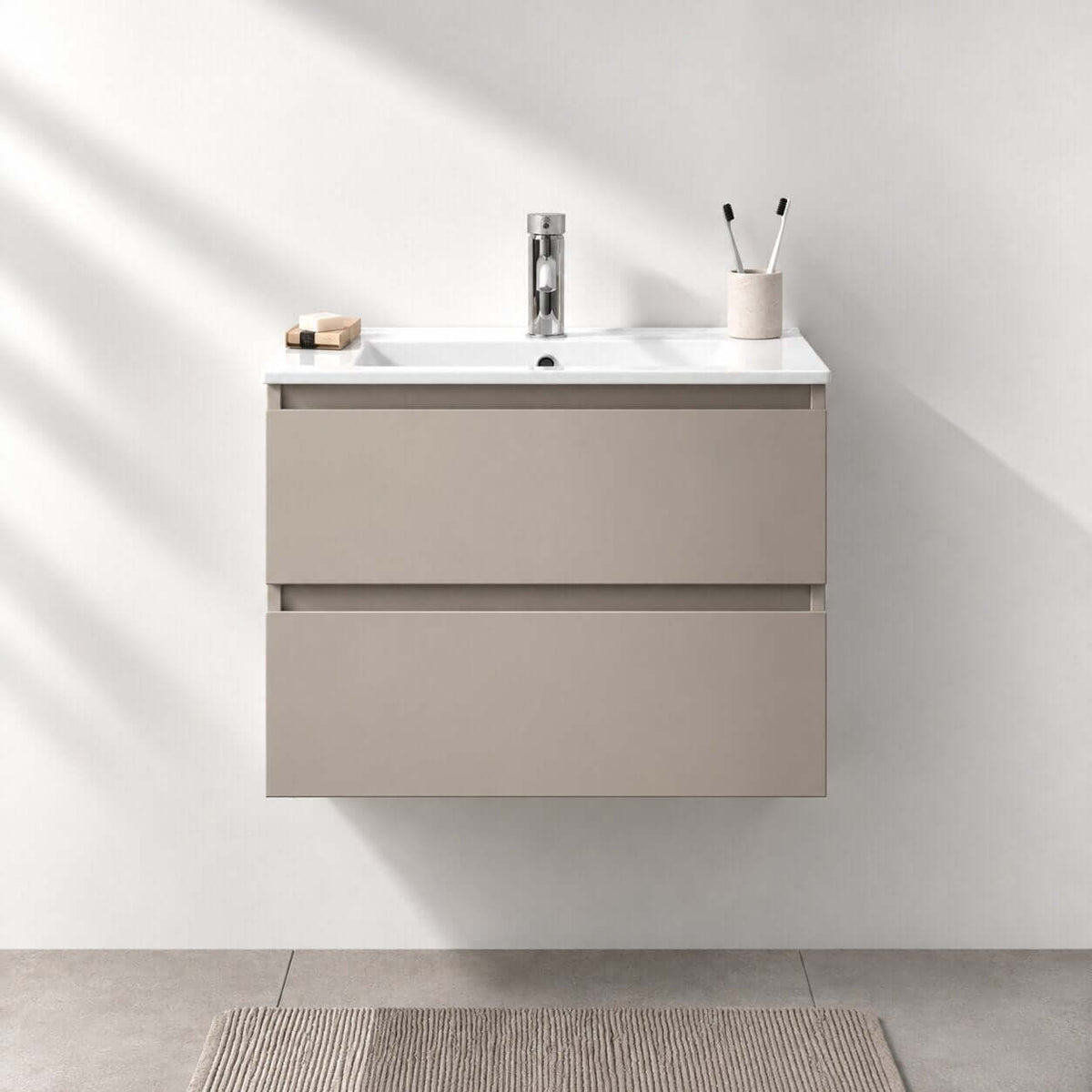 Badeværelsesmøbel 60 cm i Marakesh med porcelænsvask - Kenwood