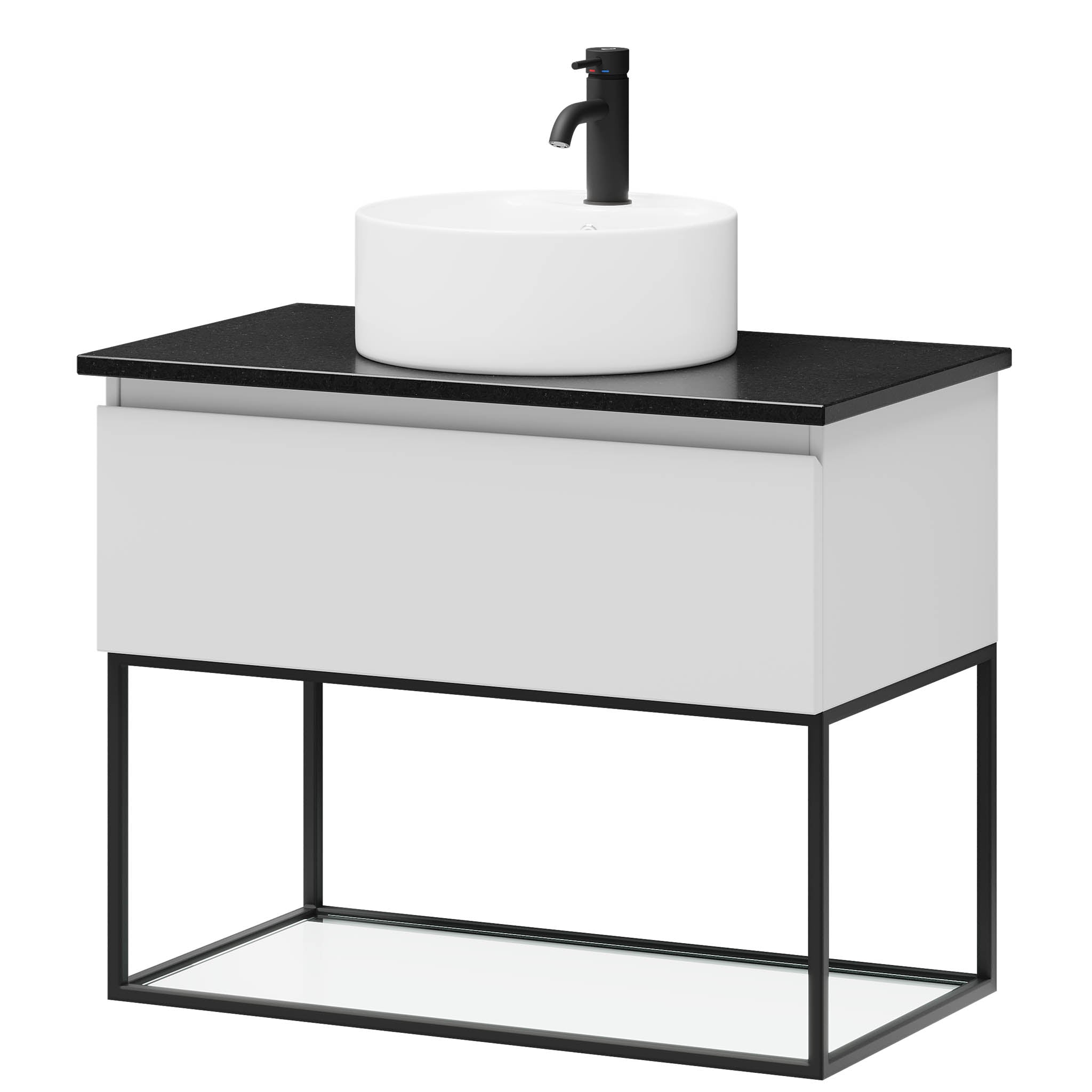 Stangvik Badmøbel, Mat Hvid - 80 cm (AFHENTNING!)