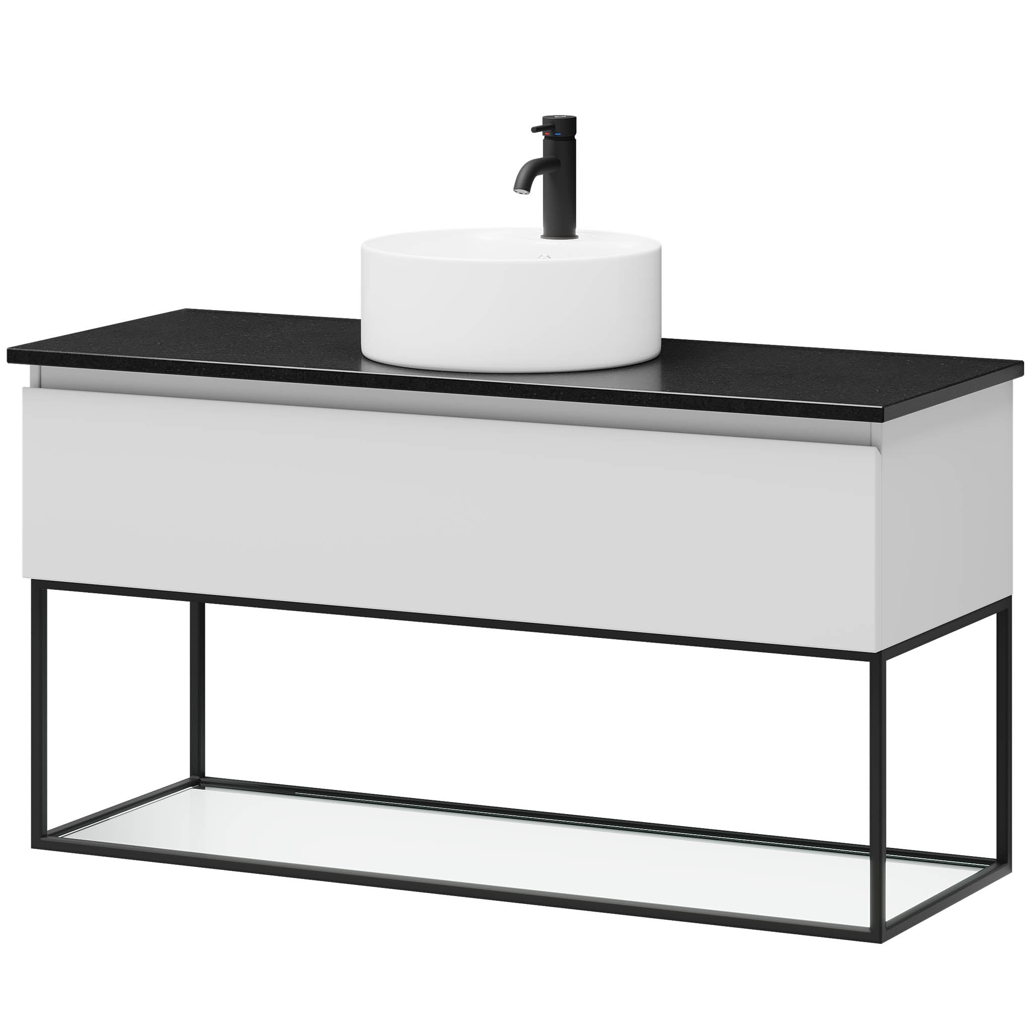 Stangvik Badmøbel, Mat Hvid - 80 cm (AFHENTNING!)