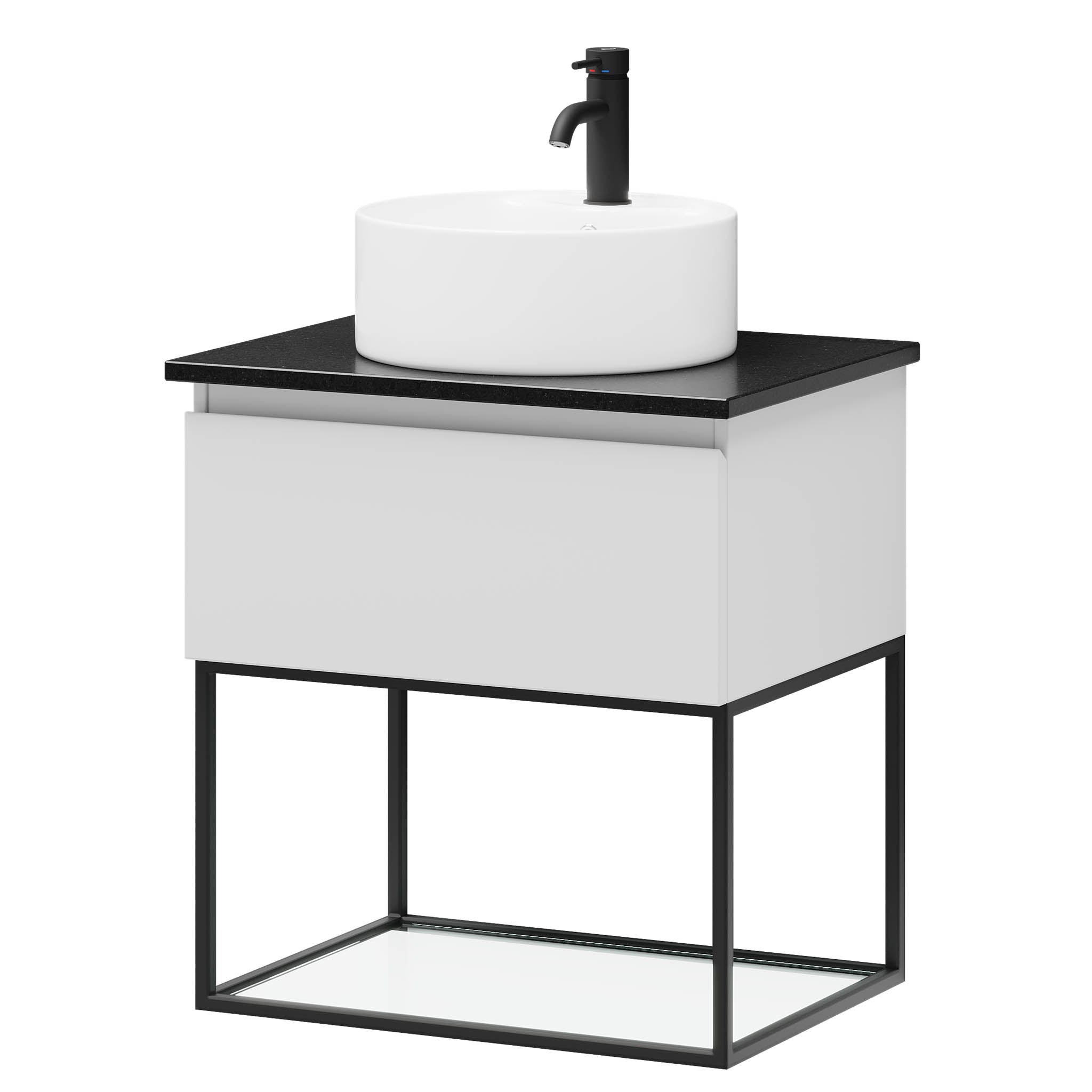 Stangvik Badmøbel, Mat Hvid - 80 cm (AFHENTNING!)