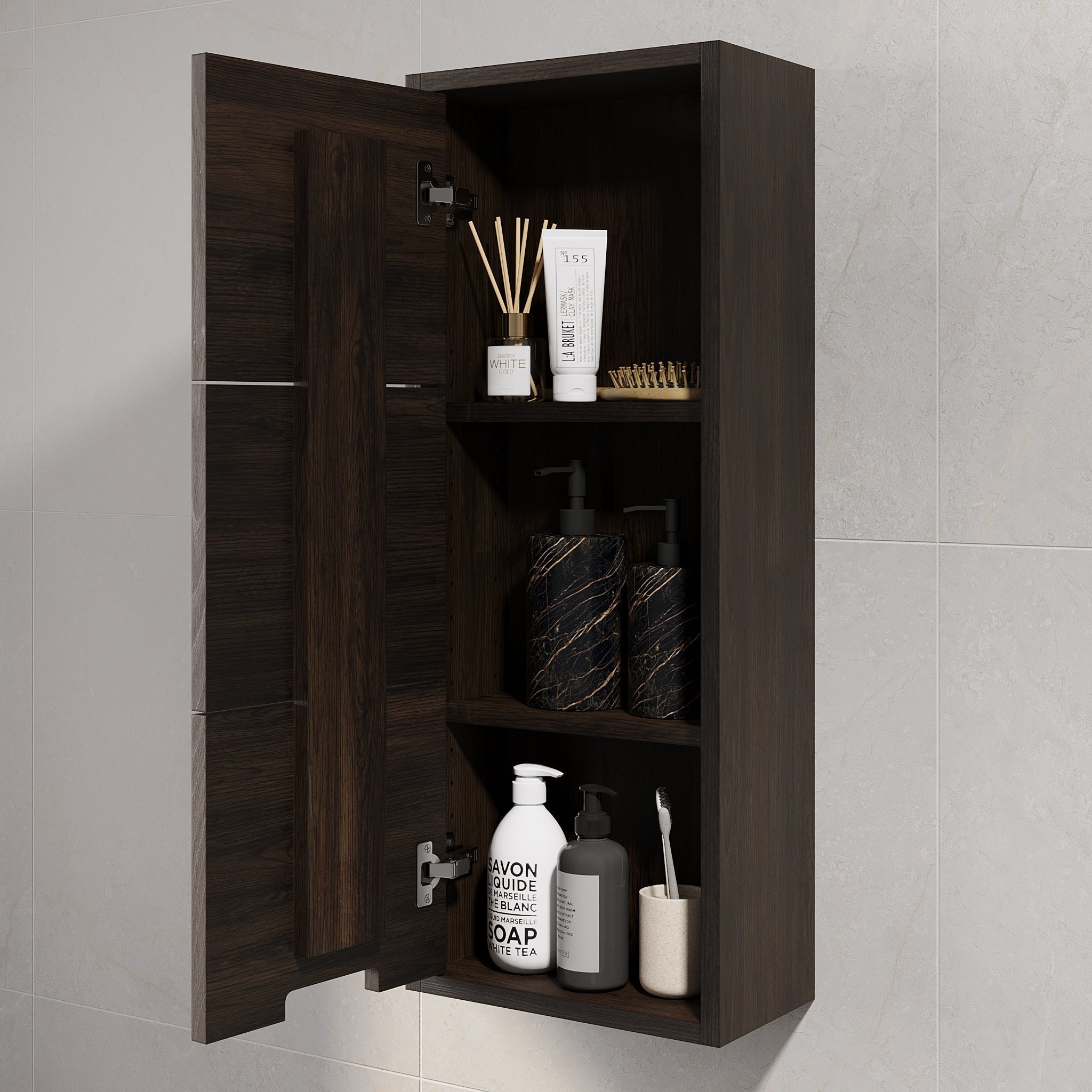 Egeskov, Furniture Set - High Cabinet, Oak Black - 35 cm - MASTERSTORE - 8595677194135 - Furniture Set - Code - 96-035-52-82-43 - 8595677194135