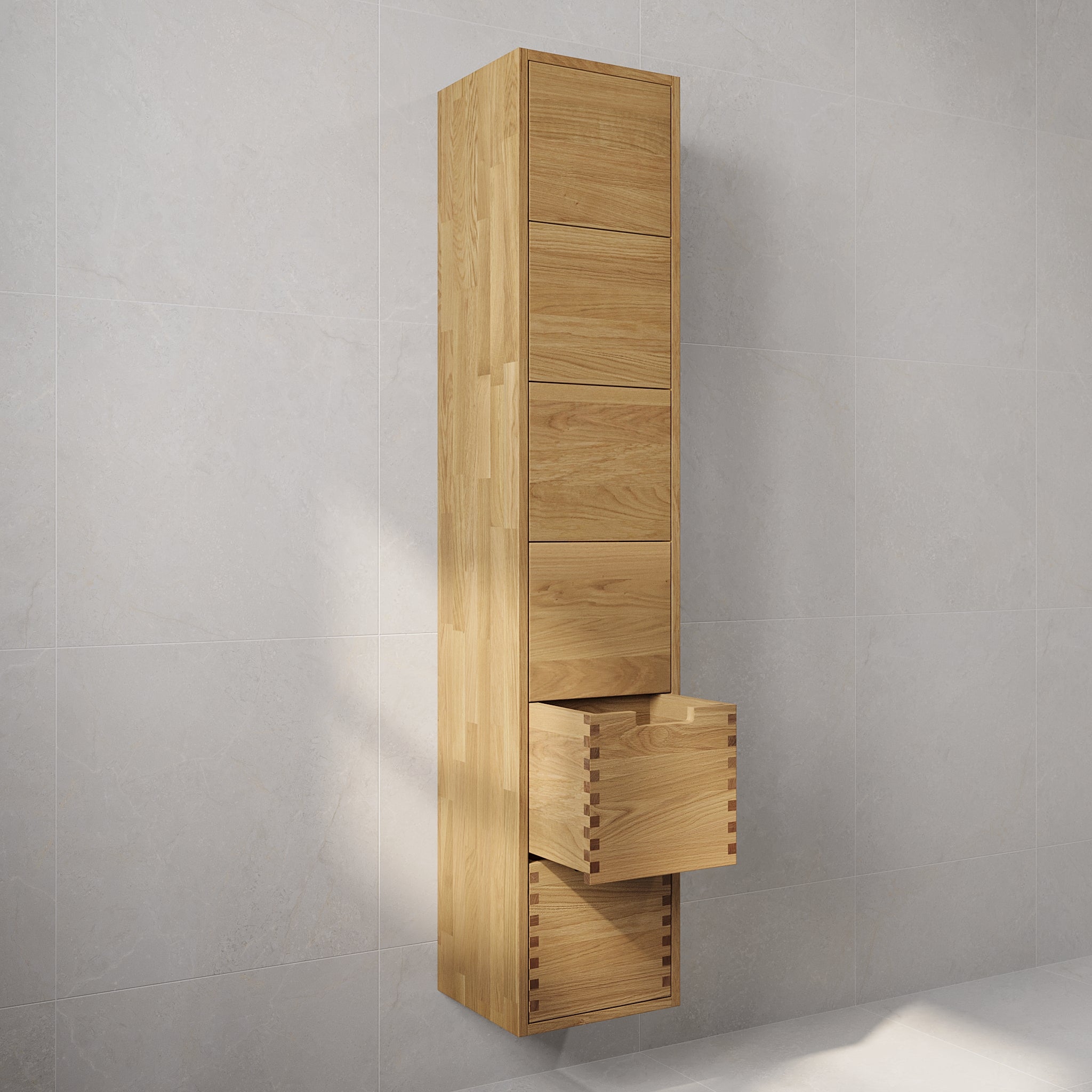 Egeskov, Furniture Set - High Cabinet, Oak - 35 cm - MASTERSTORE - 8595677194104 - Furniture Set - Code - 96-035-52-86-43 - 8595677194104