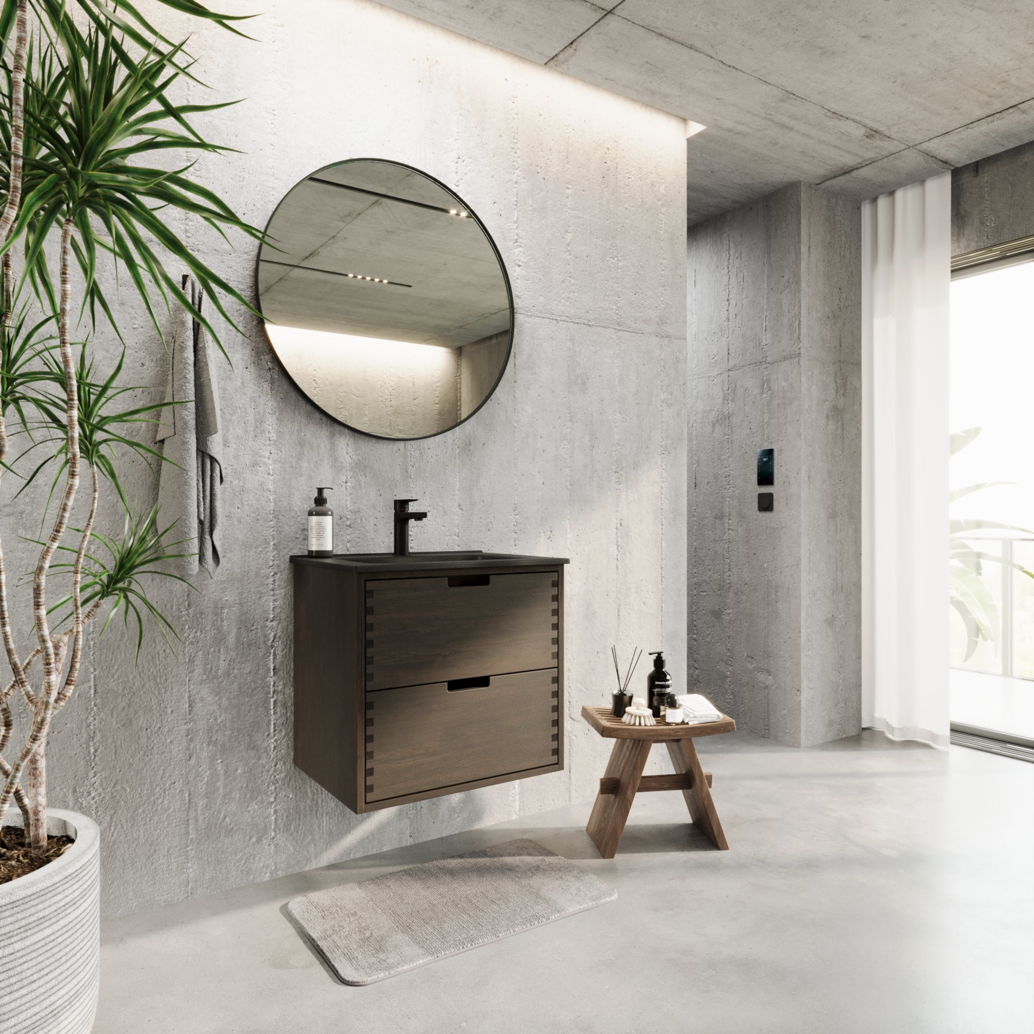 Troldeskoven Badmøbel, Sort eg