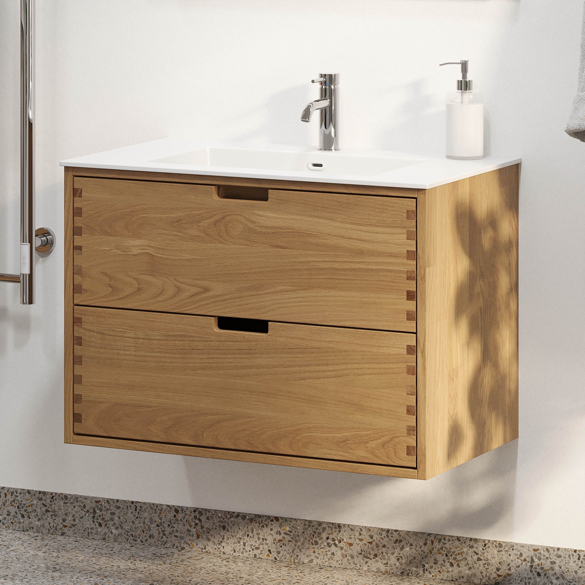 Egeskov, Furniture Set - Basin & Cabinet, Oak - 60 cm - MASTERSTORE - 8595677194005 - Furniture Set - Code - 96-060-52-86-40 - 8595677194005