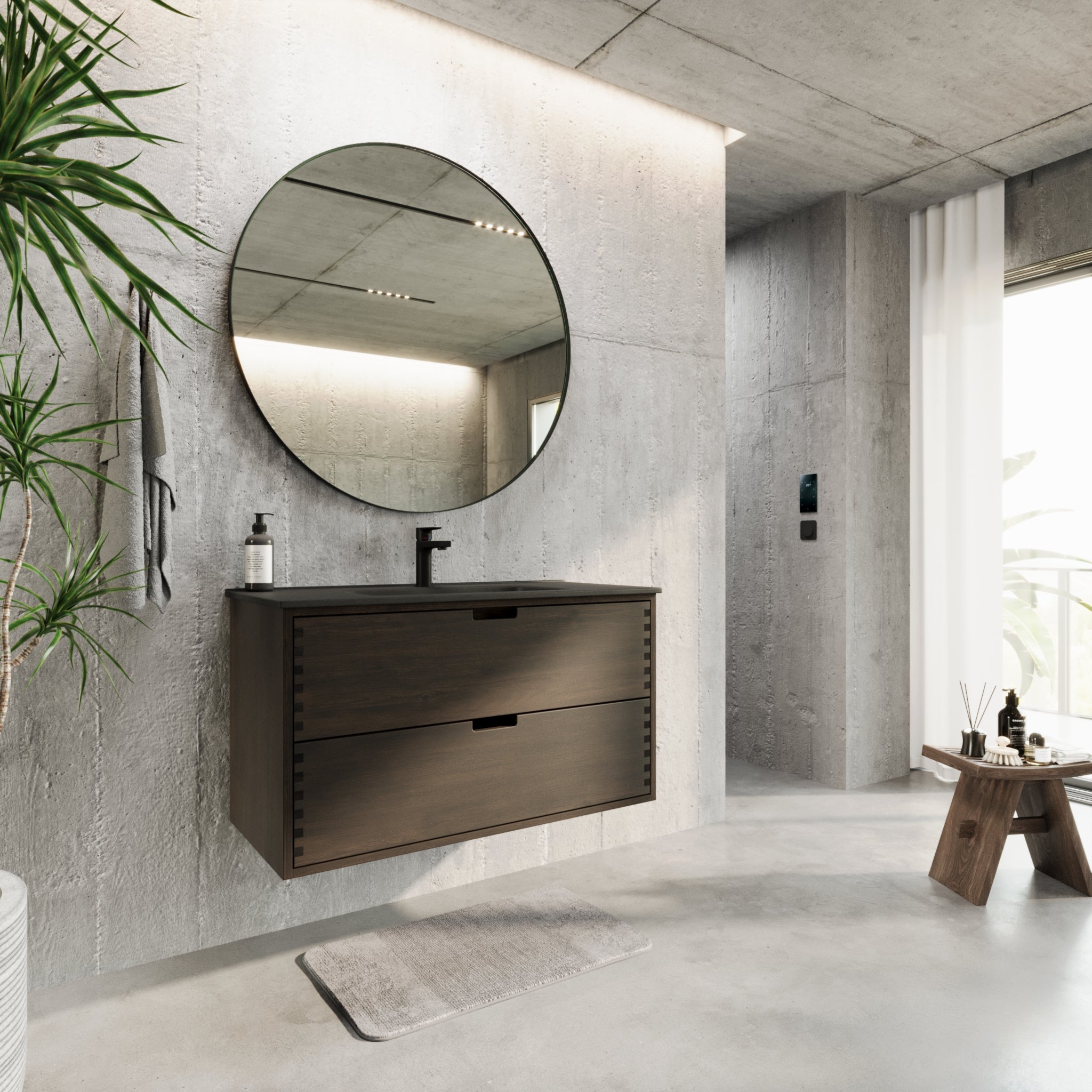 Troldeskoven Badmøbel, Sort eg