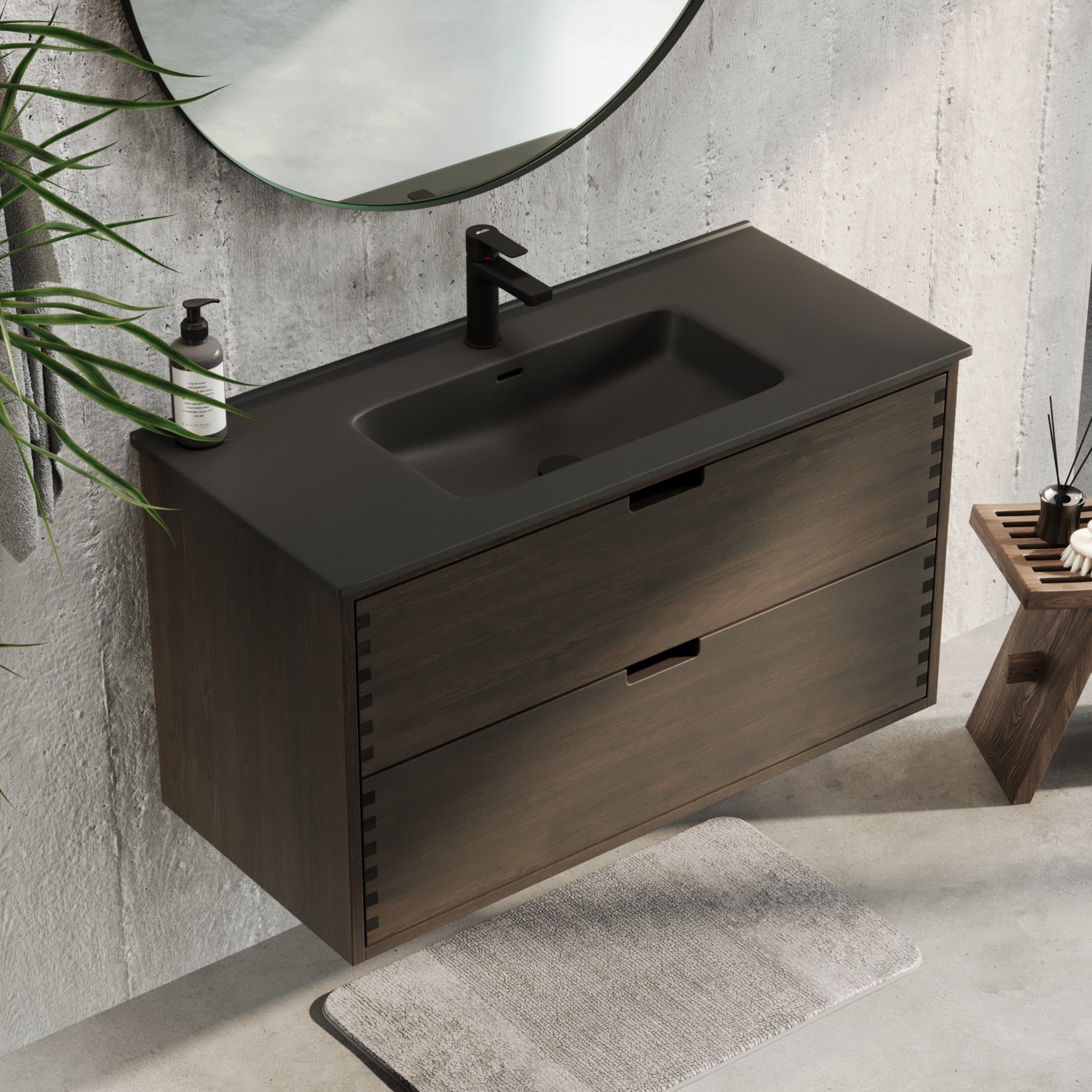 Troldeskoven Badmøbel, Sort eg