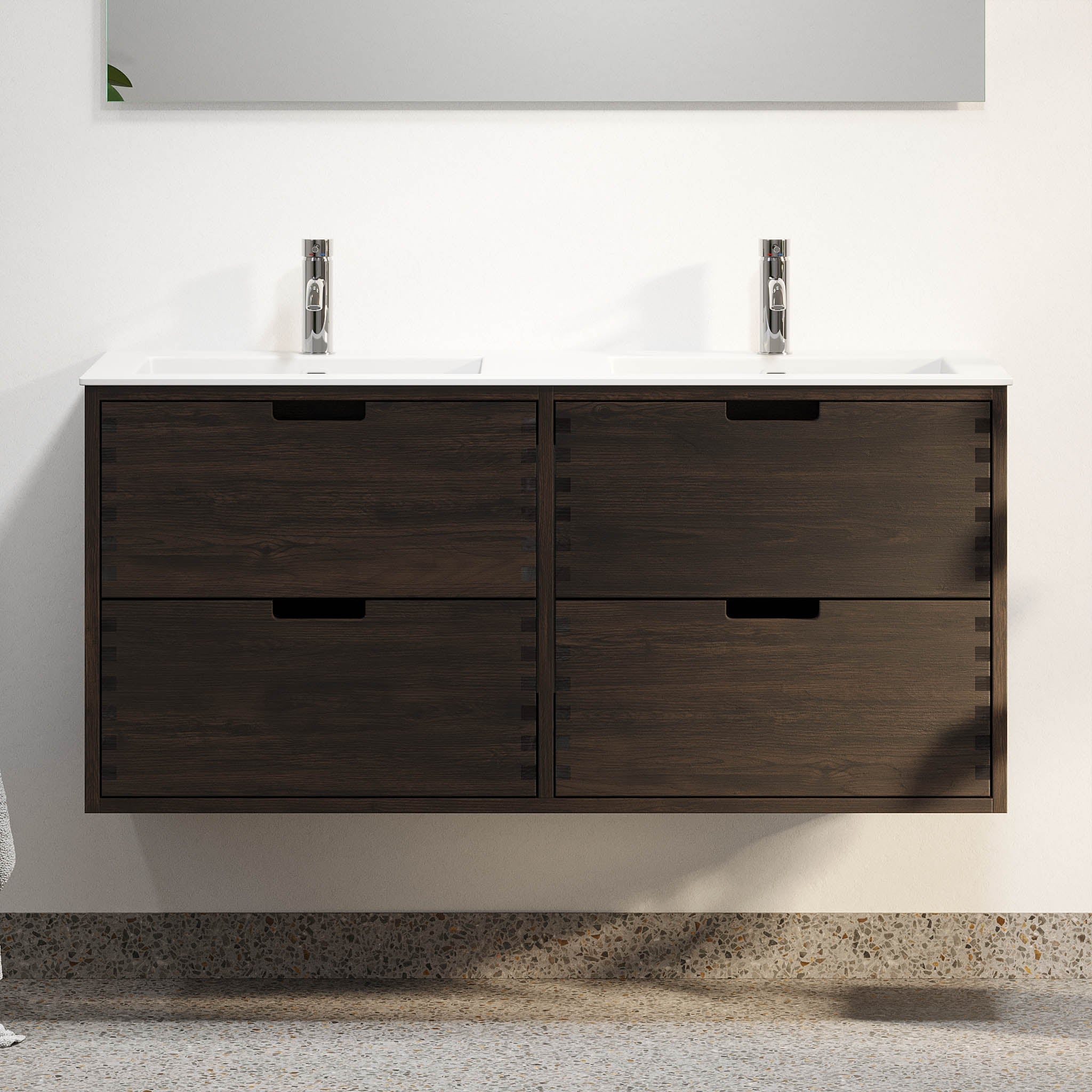 Egeskov, Furniture Set - Basin & Cabinet, Oak Black - 80 cm - MASTERSTORE - 8595677194050 - Furniture Set - Code - 96-080-52-82-40 - 8595677194050