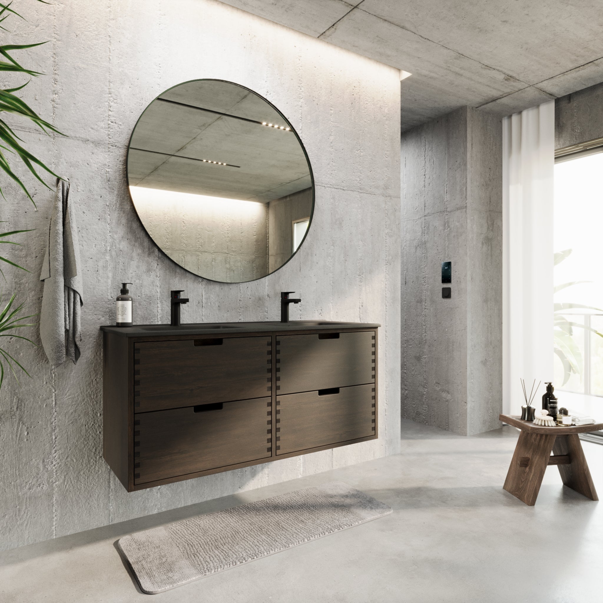 Troldeskoven Badmøbel, Sort eg