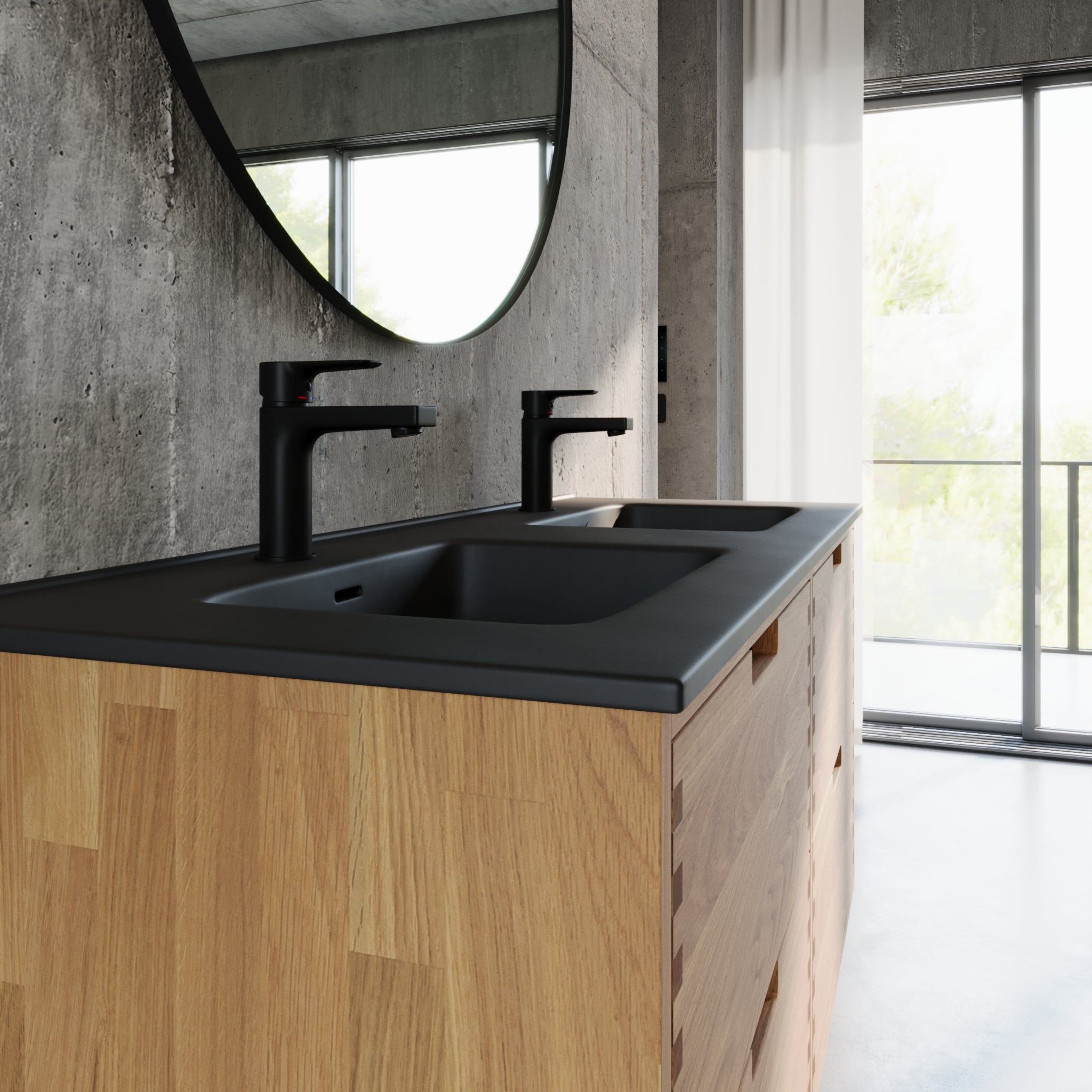 Troldeskoven, Furniture Set - Basin & Cabinet, Oak - 60 cm - MASTERSTORE - 8595677193794 - Furniture Set - Code - 96-060-56-86-40 - 8595677193794