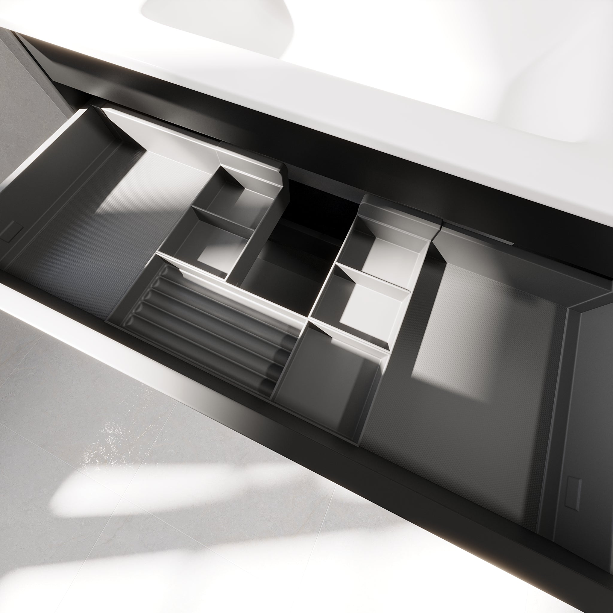 Odda Badmøbel, Mat Sort