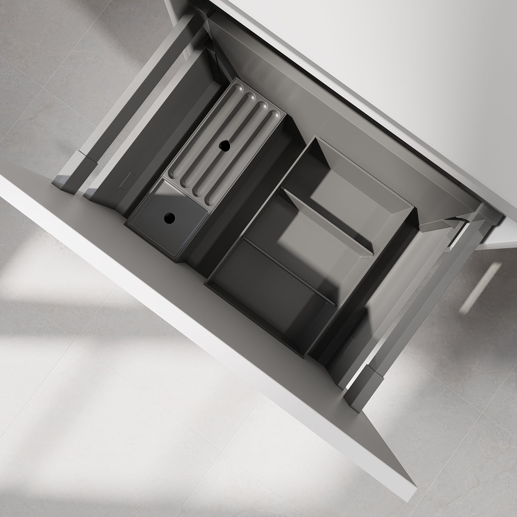 Vårhus, Furniture Set - Basin & Cabinet, White Mat - 130 cm - MASTERSTORE - 8595677179521 - Furniture Set - Code - 70-130-32-01-41 - 8595677179521