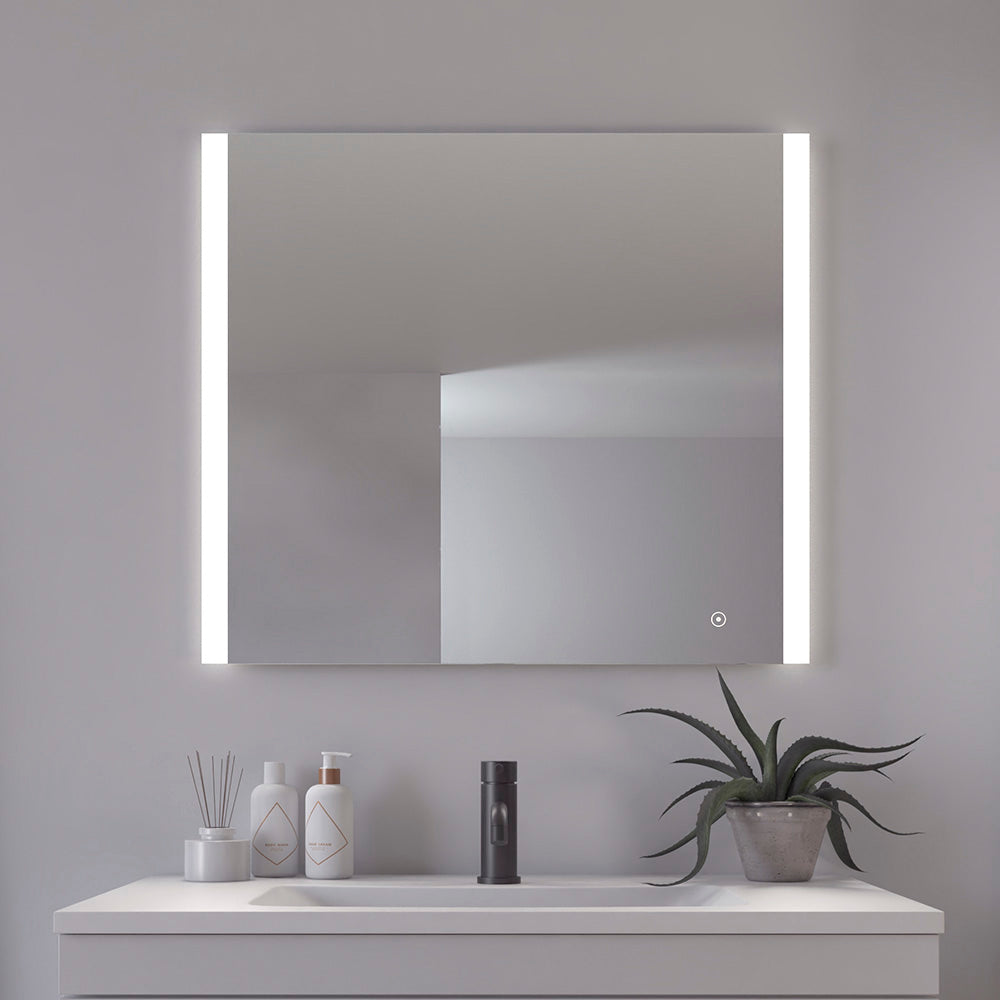 LED spejl Vega, Firkantet