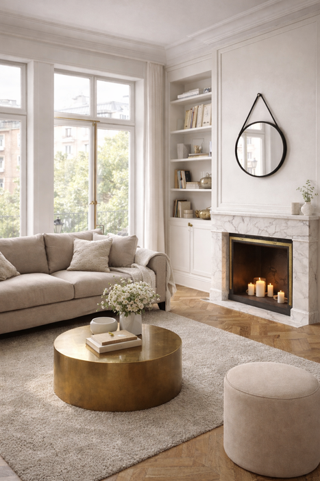 Røsnæs Spejl Rund Ø55cm, Sort (AFHENTNINGSVARE)