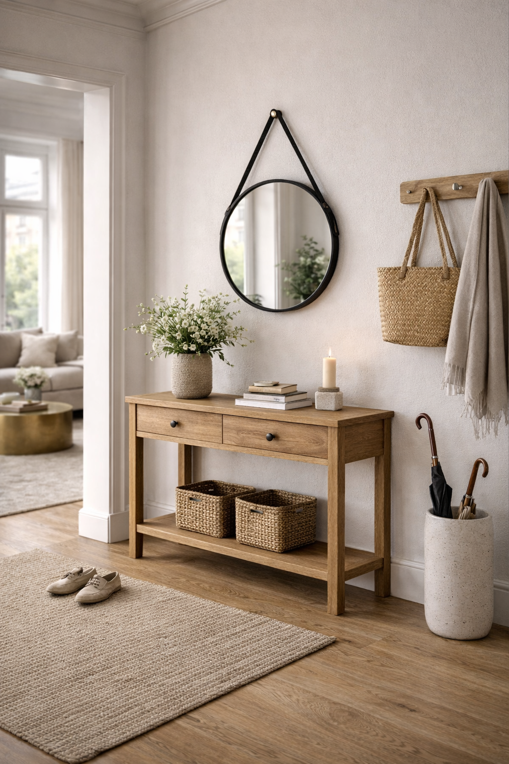 Røsnæs Spejl Rund Ø55cm, Sort (AFHENTNINGSVARE)