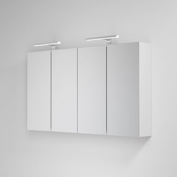 LED Spejlskab Nordfeld Classic 60 cm, Mat Hvid - HomeTomato