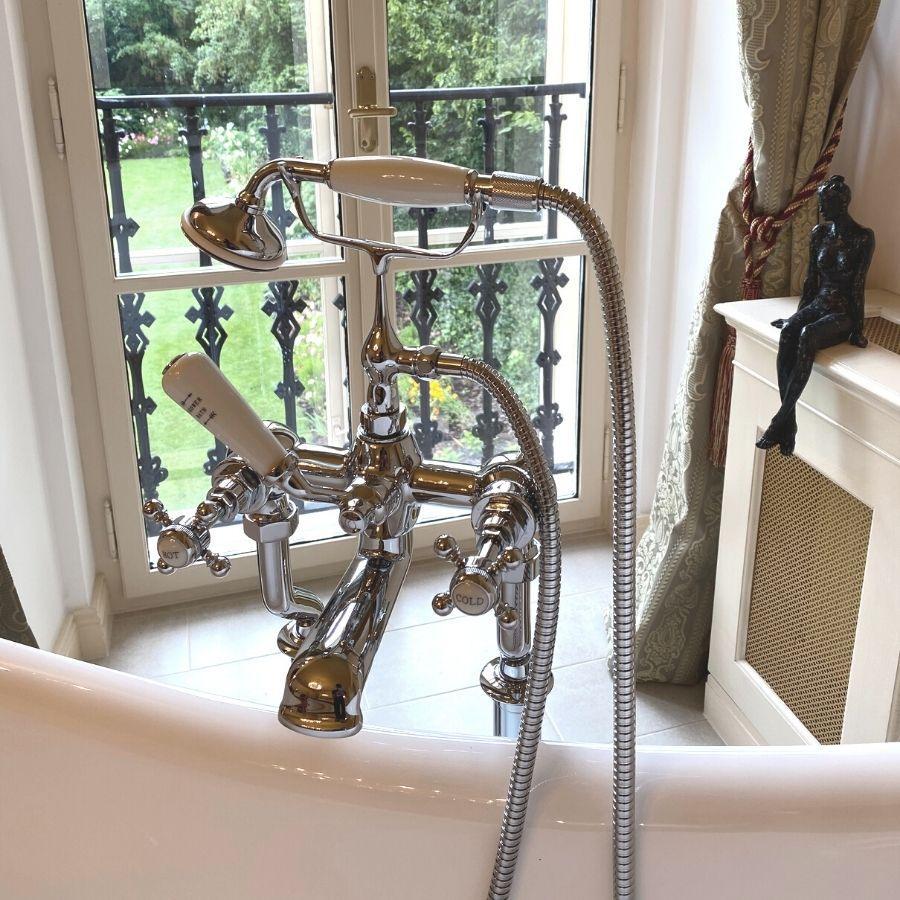 Badekar Armatur Ærøskøbing Fritstående, Krom - HomeTomato - 28-108-01-60-00 - 8594175640526