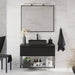 Copenhagen Compact Badmøbelsæt M. Ljørdal Vask, Mat Sort - HomeTomato - 89-100-33-02-30 - 8595677153002