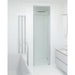 Fjäll Brusedør Til Bruseniche, Børstet Aluminium Profil, Klar Glas - HomeTomato - 38-070-02-50-00 - 8595677138993