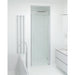 Fjäll Brusedør Til Bruseniche, Børstet Aluminium Profil, Klar Glas - HomeTomato - 38-080-02-50-00 - 8595677139112