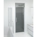 Fjäll Brusedør Til Bruseniche, Børstet Aluminium Profil, Tonet Glas - HomeTomato - 38-080-02-56-00 - 8595677139204
