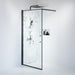 Fjäll Brusevæg, Sort Profil, Frostet Decor Glas - HomeTomato - 39-100-02-54-00 - 8595677121759