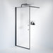 Fjäll Brusevæg, Sort Profil, Frostet Glas - HomeTomato - 39-100-02-55-00 - 8595677121766