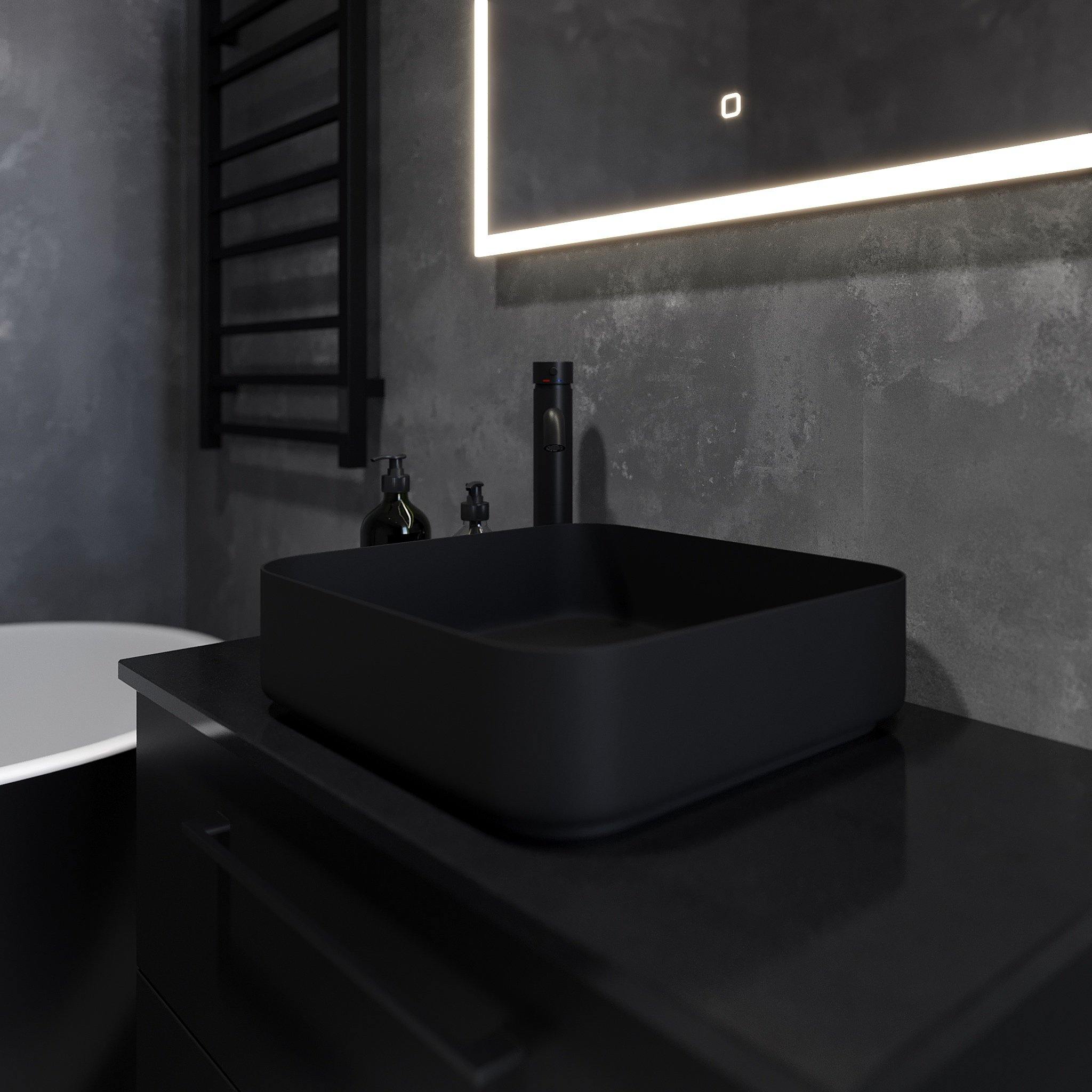 Fornæs Firkantet LED Spejl - HomeTomato - 01-100-07-58-00 - 8595677103298