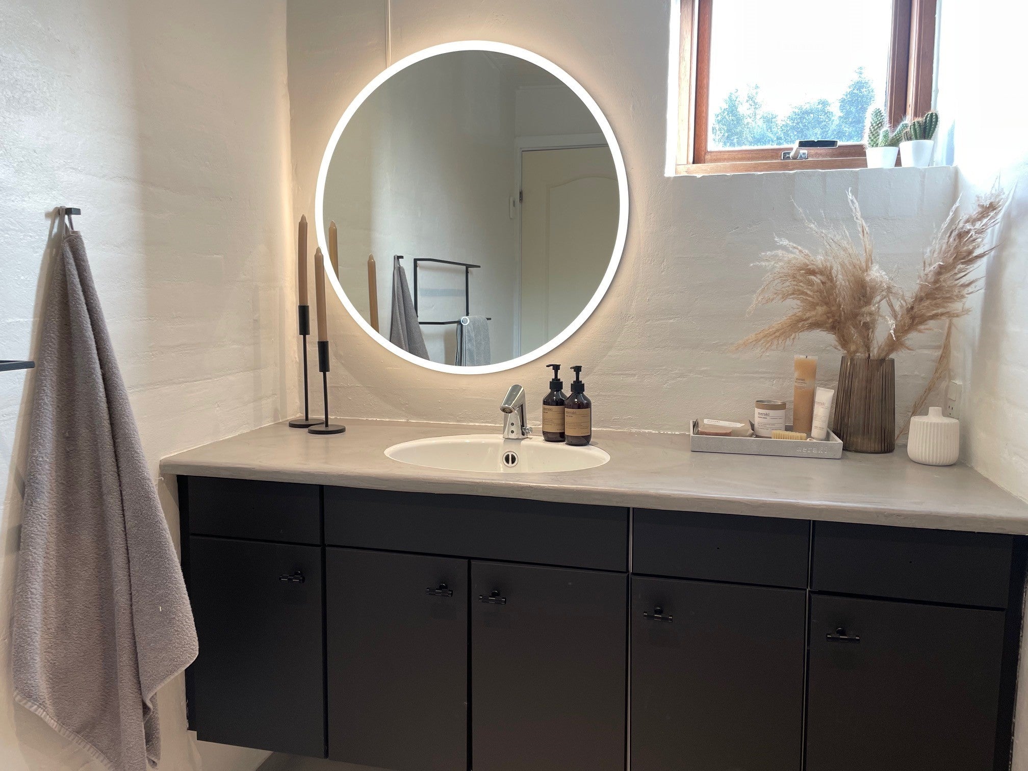 Fornæs Rundt LED Spejl - HomeTomato - 01-100-08-58-00 - 8595677118506