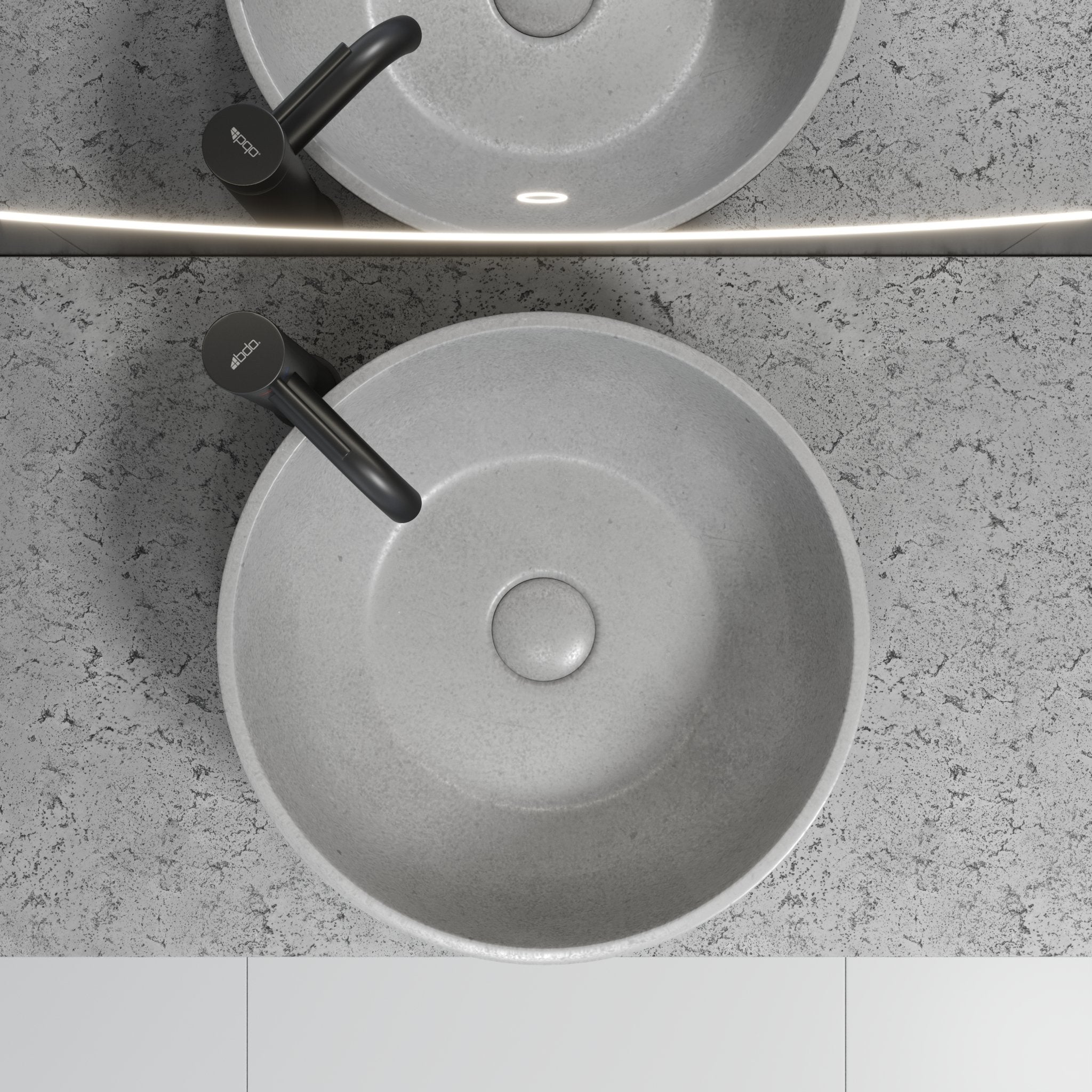 Fritstående Beton Håndvask Bergen - HomeTomato - 06-039-19-23-00 - 8595677136166