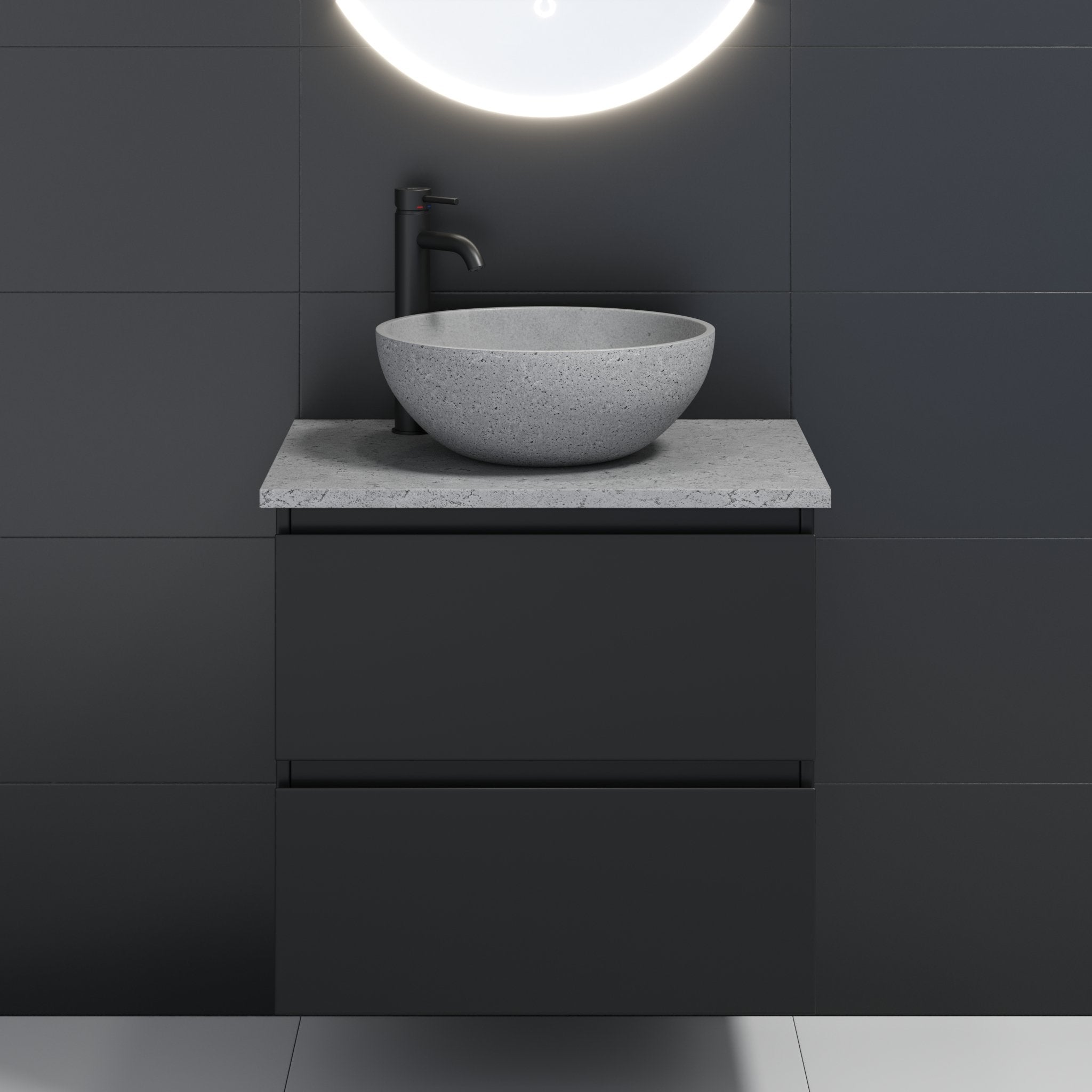 Fritstående Beton Håndvask Bergen - HomeTomato - 06-039-19-23-00 - 8595677136166