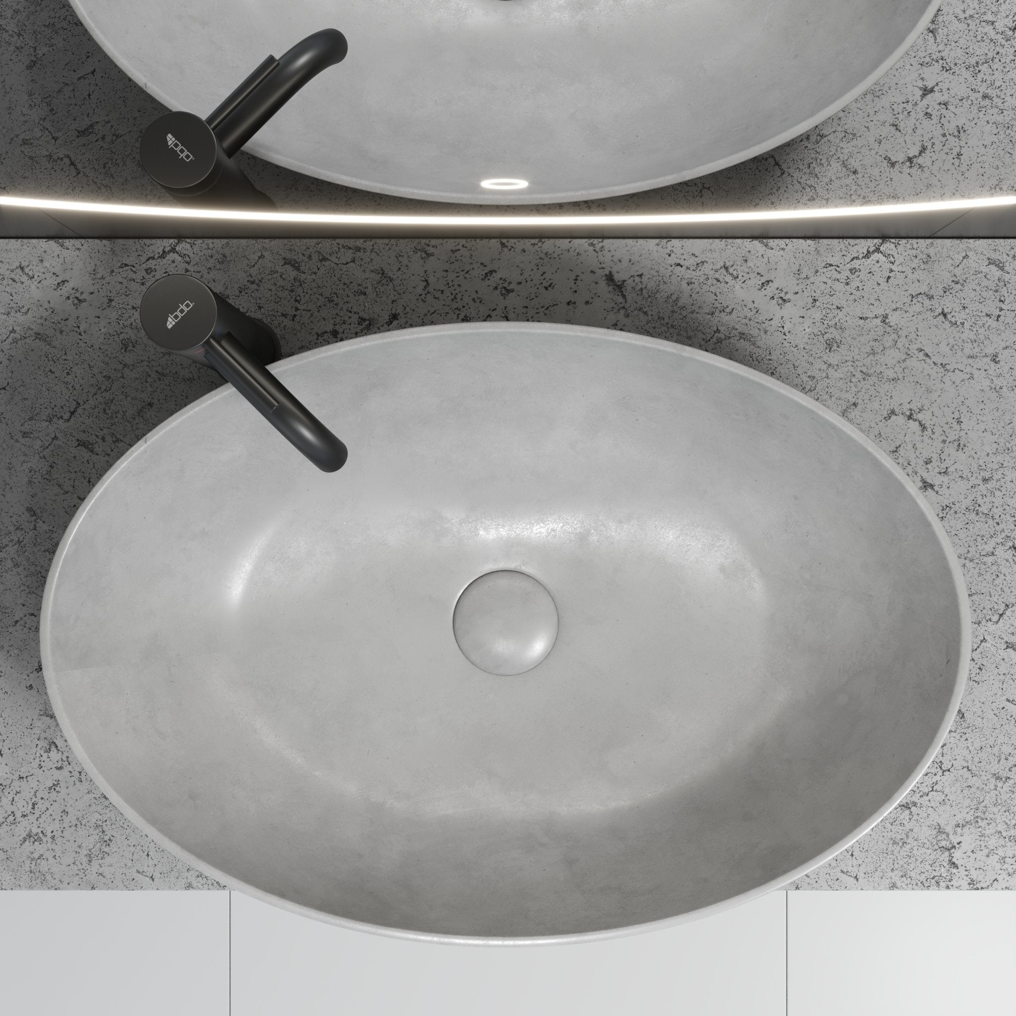 Fritstående Beton Håndvask Olsborg - HomeTomato - 06-060-19-23-00 - 8595677136173