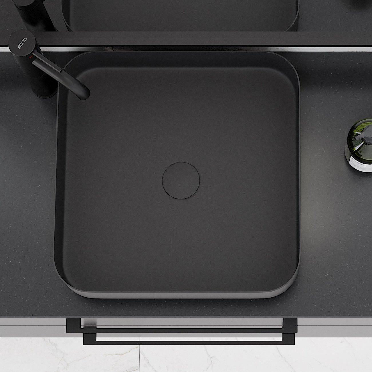 Fritstående Metal Håndvask Larvik - HomeTomato - 06-040-17-02-00 - 8595677129175