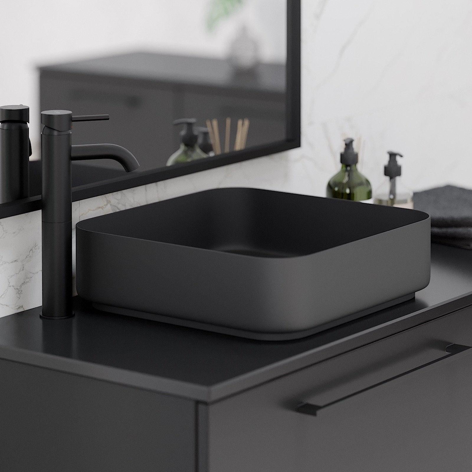 Fritstående Metal Håndvask Larvik - HomeTomato - 06-040-17-02-00 - 8595677129175