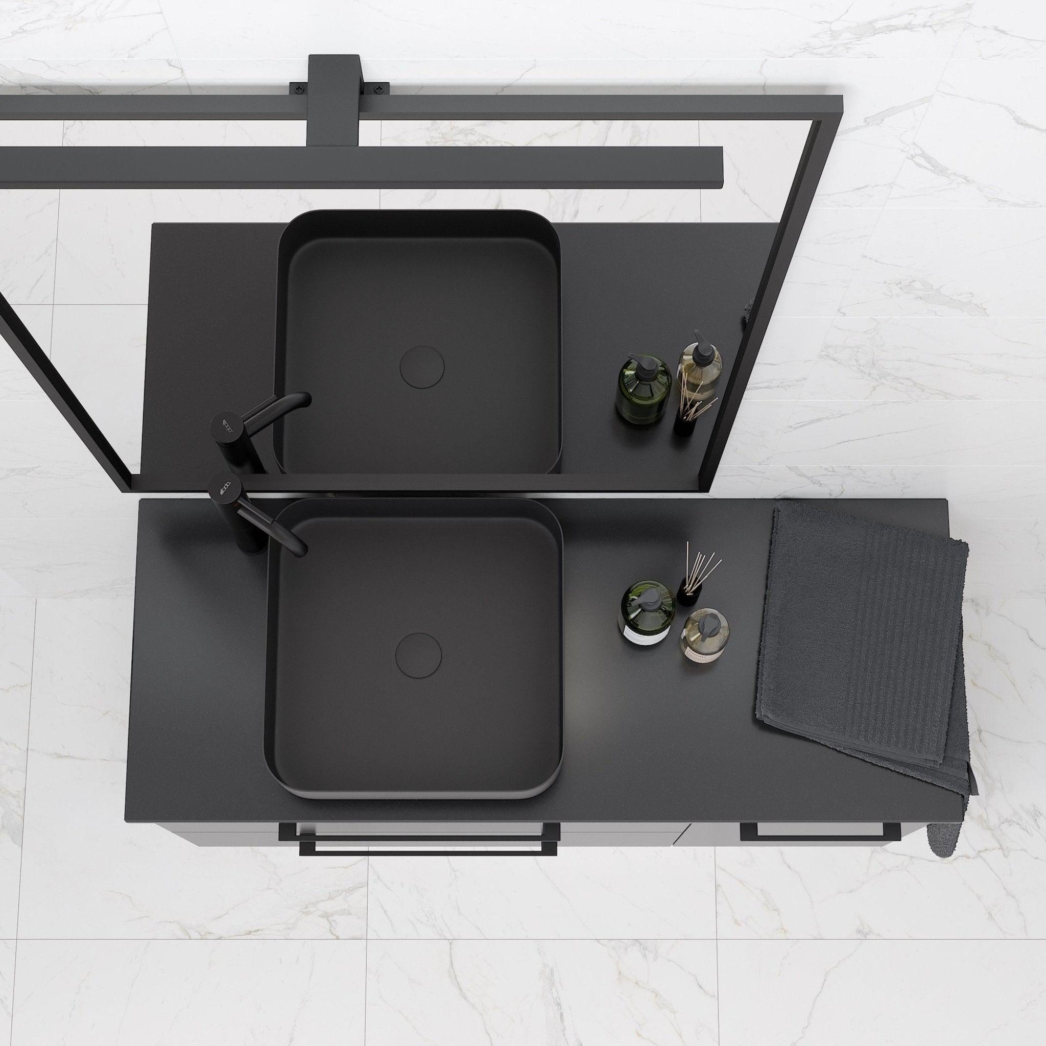 Fritstående Metal Håndvask Larvik - HomeTomato - 06-040-17-02-00 - 8595677129175