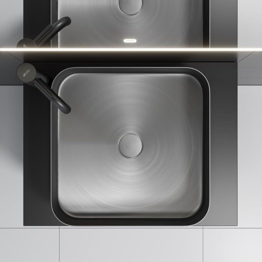 Fritstående Metal Håndvask Larvik - HomeTomato - 06-040-17-73-00 - 8595677136104