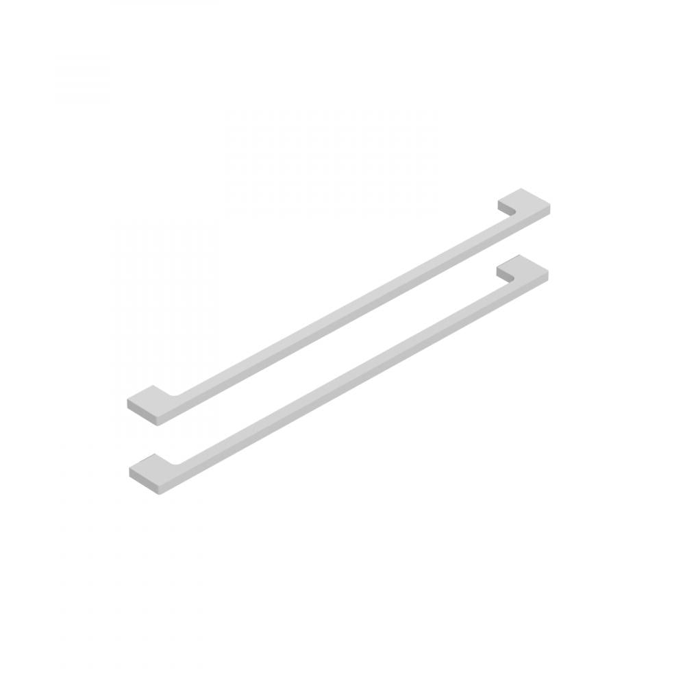 greb B, 2 stk, 40 cm, børstet aluminium - HomeTomato - 07-040-02-67-00 - 8594175641646