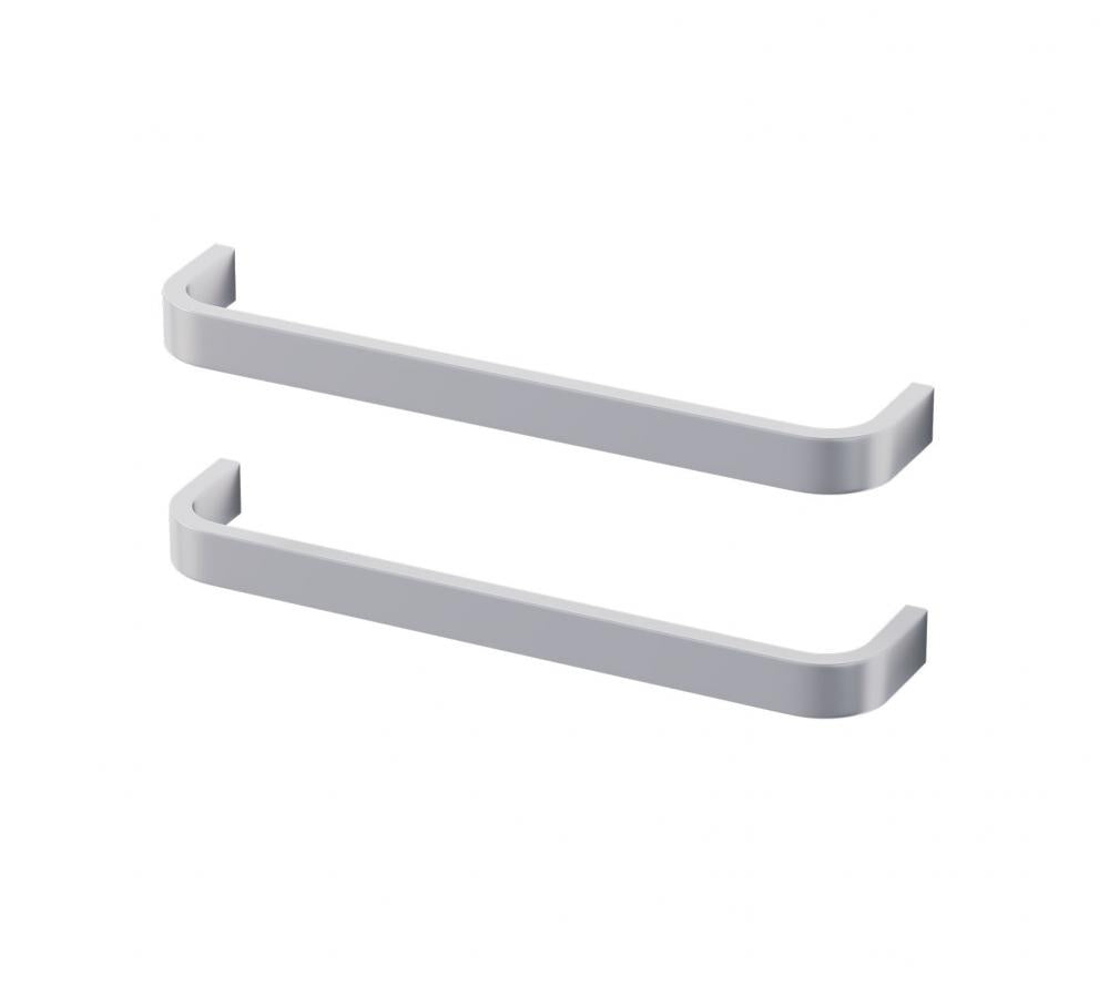 greb M - 2 stk, 20 cm, børstet aluminium - HomeTomato - 07-020-11-67-00 - 8595677133226